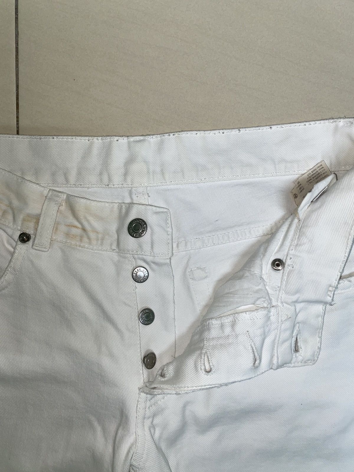 Designer × Helmut Lang Archive Piece! Helmut Lang Rusty Broken Denim Size US 30 / EU 46 - 5 Thumbnail
