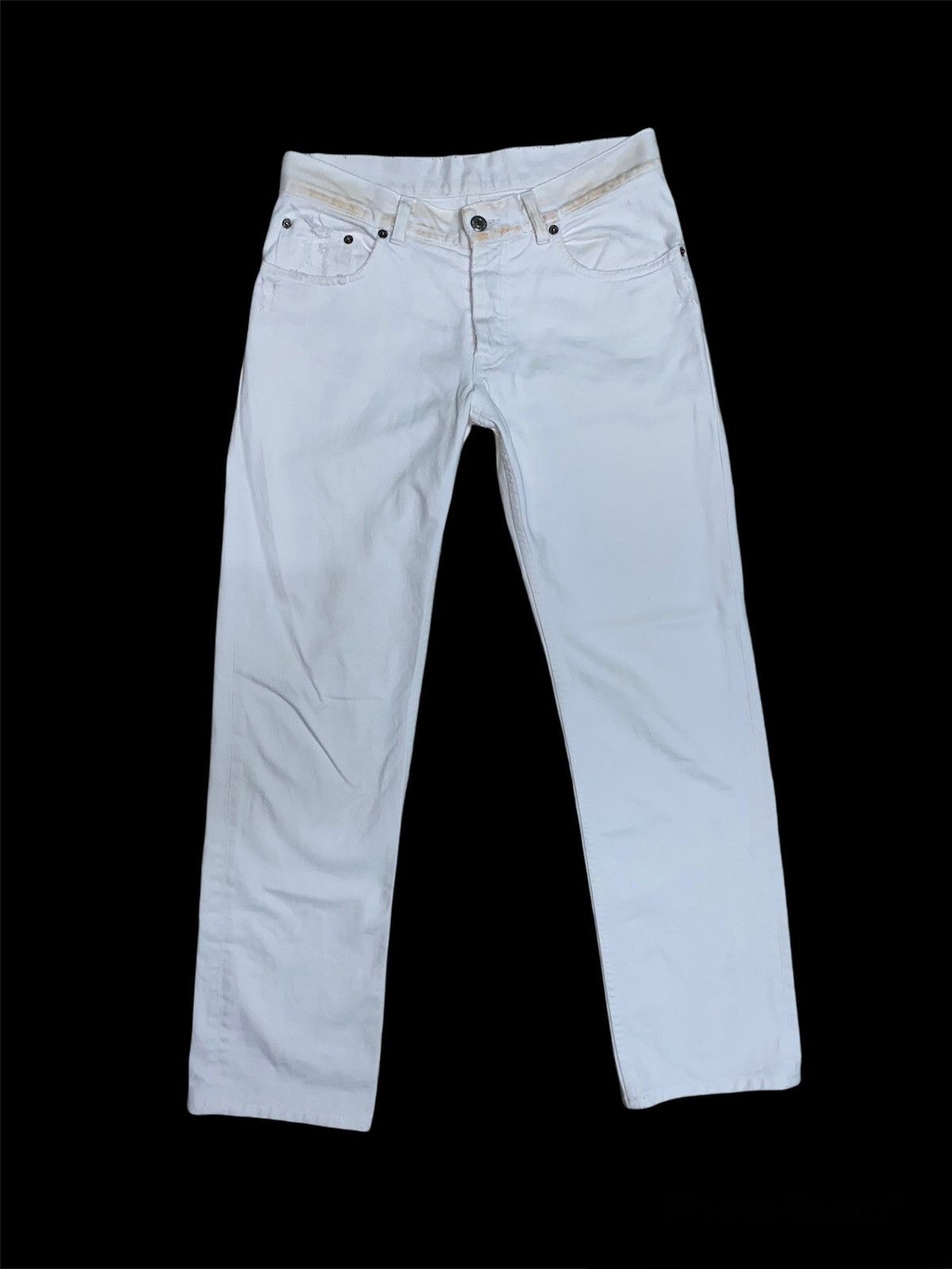 Designer × Helmut Lang Archive Piece! Helmut Lang Rusty Broken Denim Size US 30 / EU 46 - 1 Thumbnail
