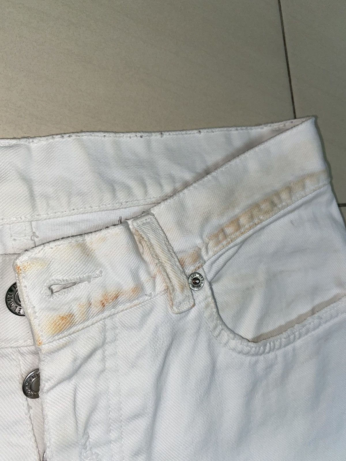 Designer × Helmut Lang Archive Piece! Helmut Lang Rusty Broken Denim Size US 30 / EU 46 - 7 Thumbnail