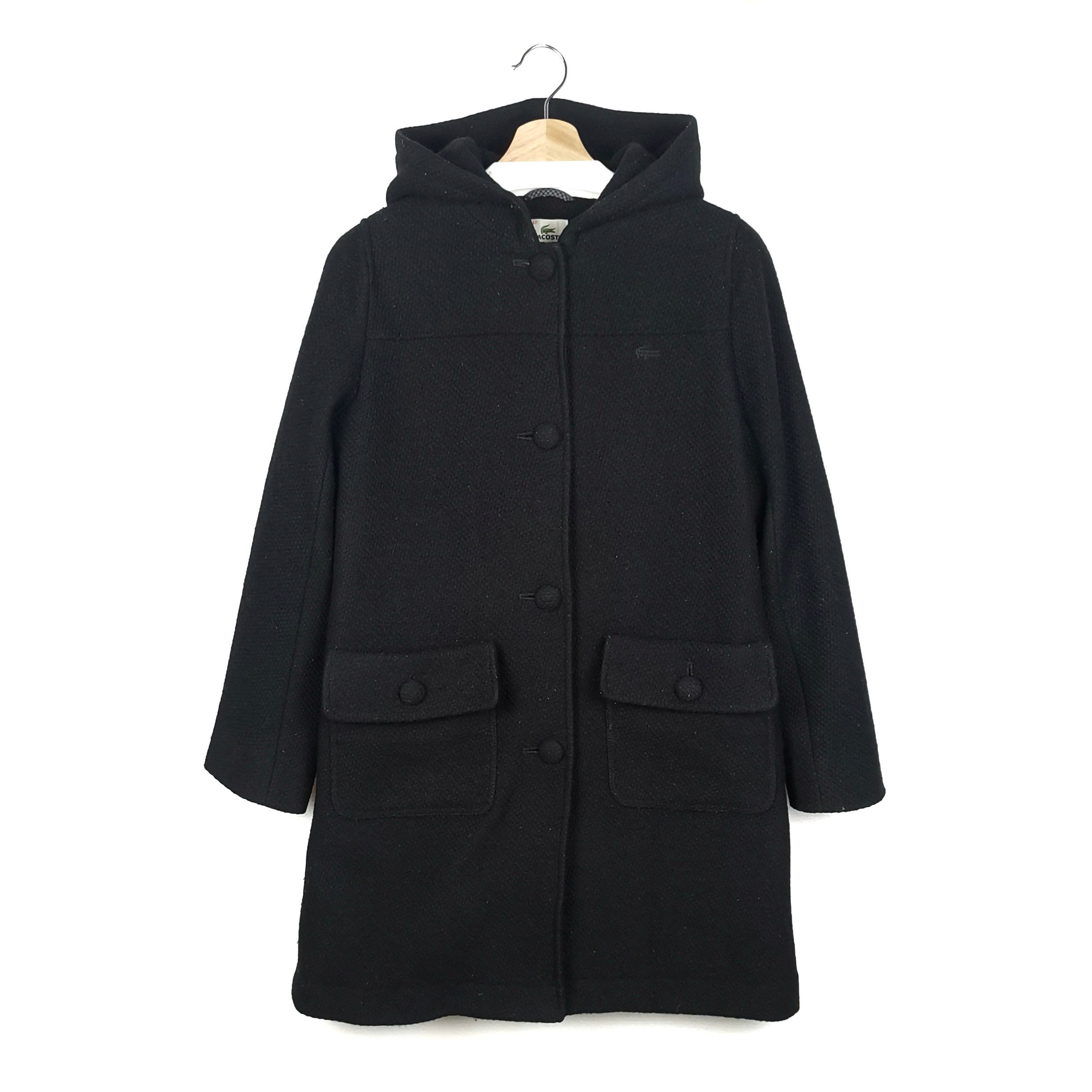 LACOSTE WOOL LONG COAT
