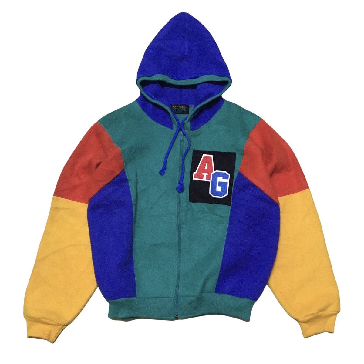 O'Neill Vintage Oneill Coulour Block Hoodie Size US M / EU 48-50 / 2 - 1 Thumbnail