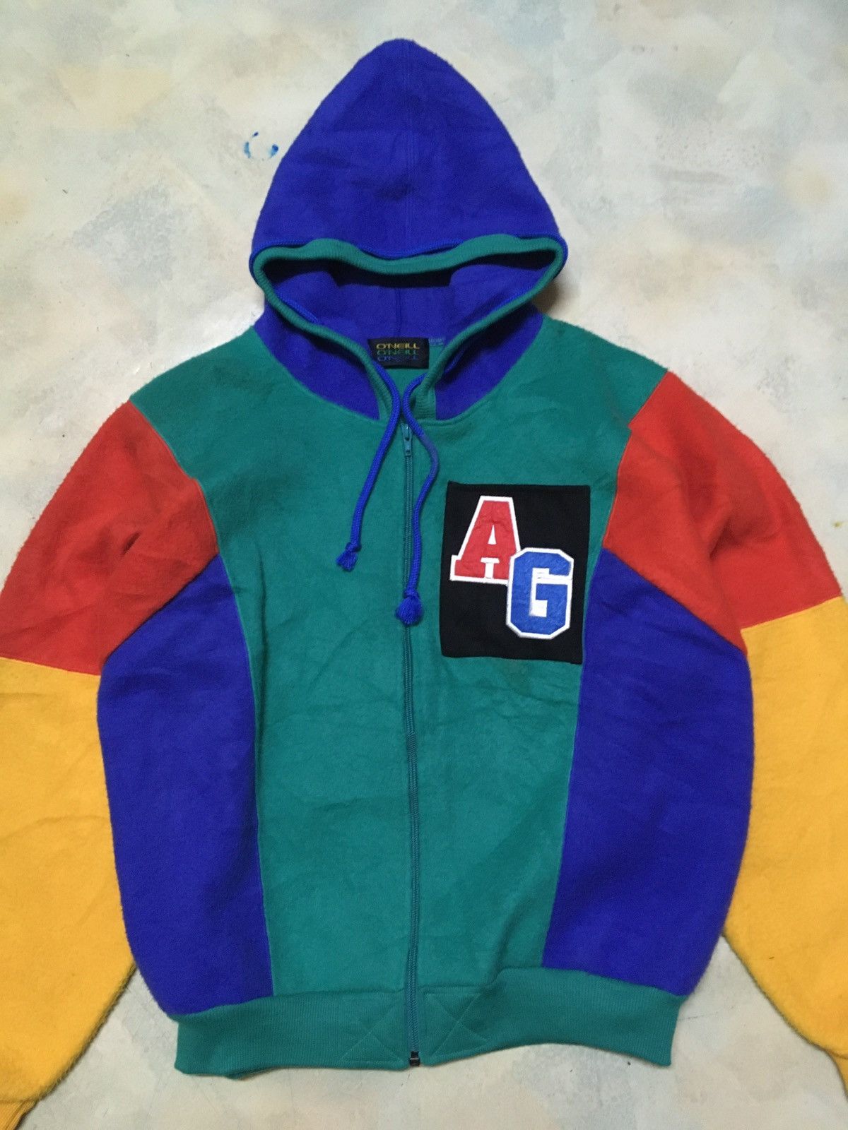 O'Neill Vintage Oneill Coulour Block Hoodie Size US M / EU 48-50 / 2 - 3 Thumbnail