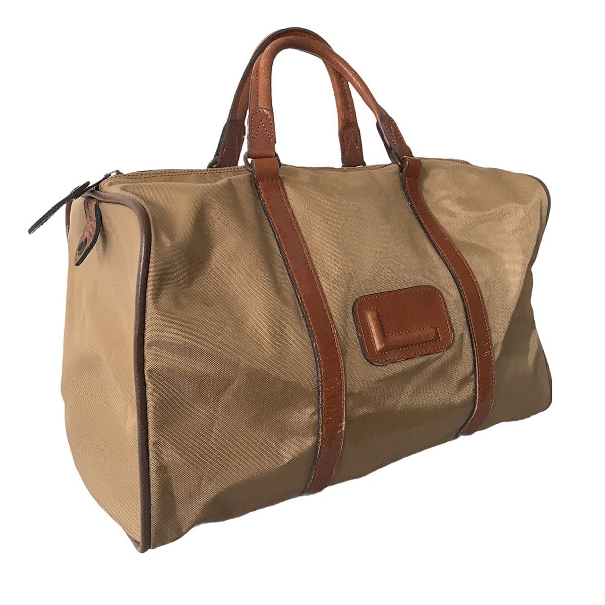 Authentic Vintage Lancel Paris Leather Handle Boston M Bag