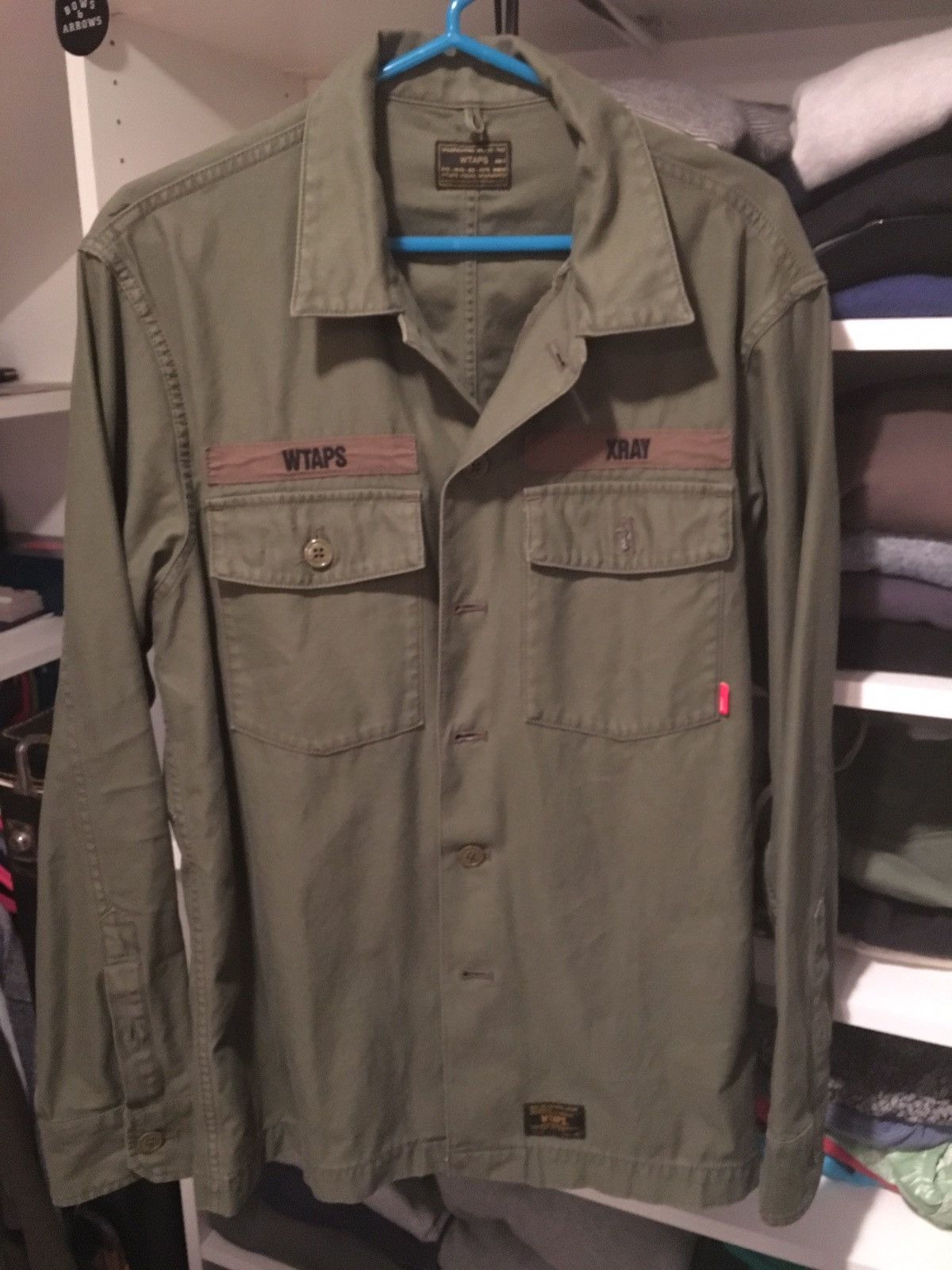 トップス WTAPS BUDS LS COTTON SATIN OLIVE DRAB Wtaps Buds LS / Shirt. Cotton. Satin Olive Drab | Grailed