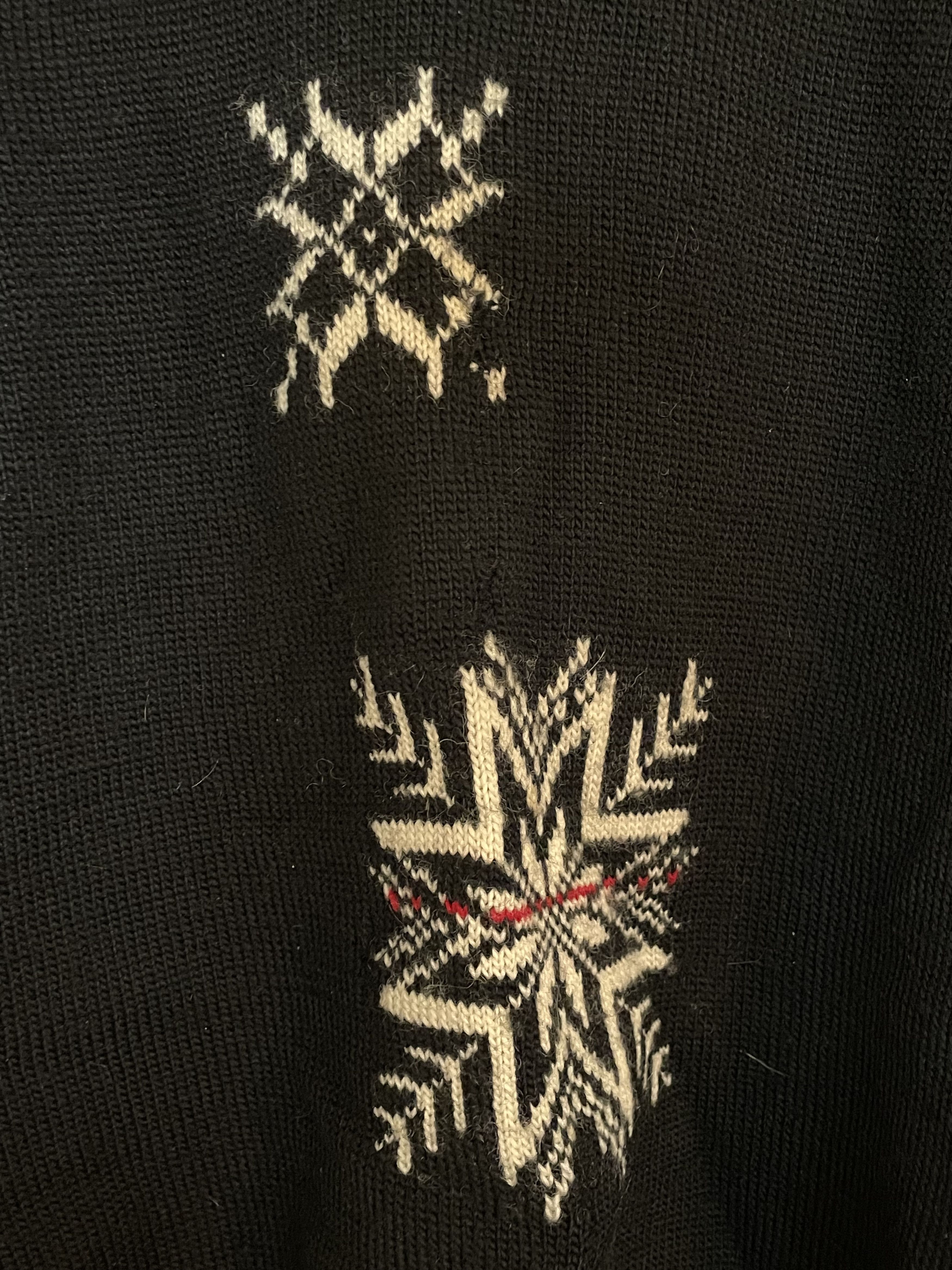 Yohji Yamamoto Yohji Yamamoto AW2005 Pour Homme Snowflake Sweater Size US L / EU 52-54 / 3 - 5 Thumbnail