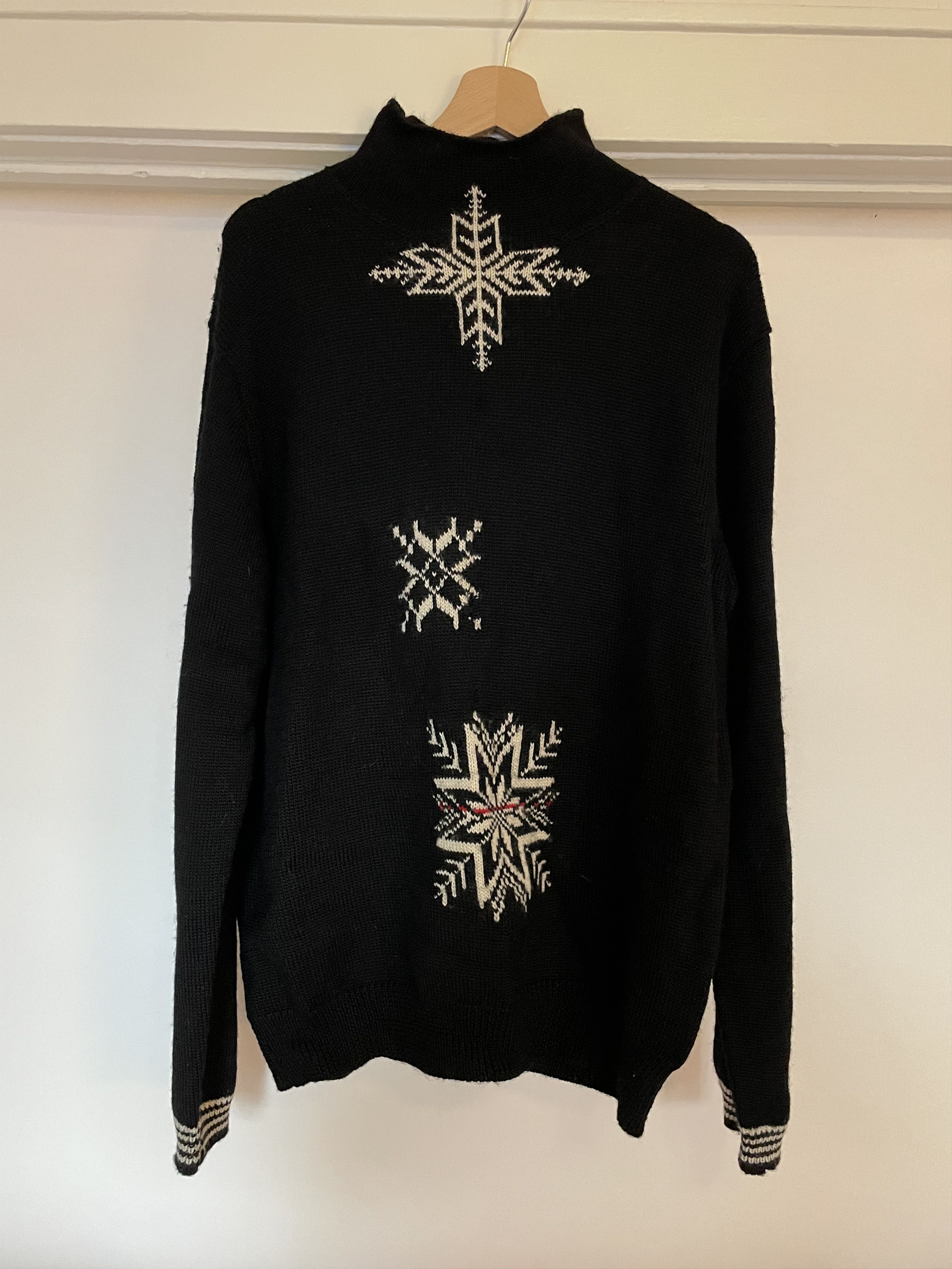 Yohji Yamamoto Yohji Yamamoto AW2005 Pour Homme Snowflake Sweater Size US L / EU 52-54 / 3 - 3 Thumbnail