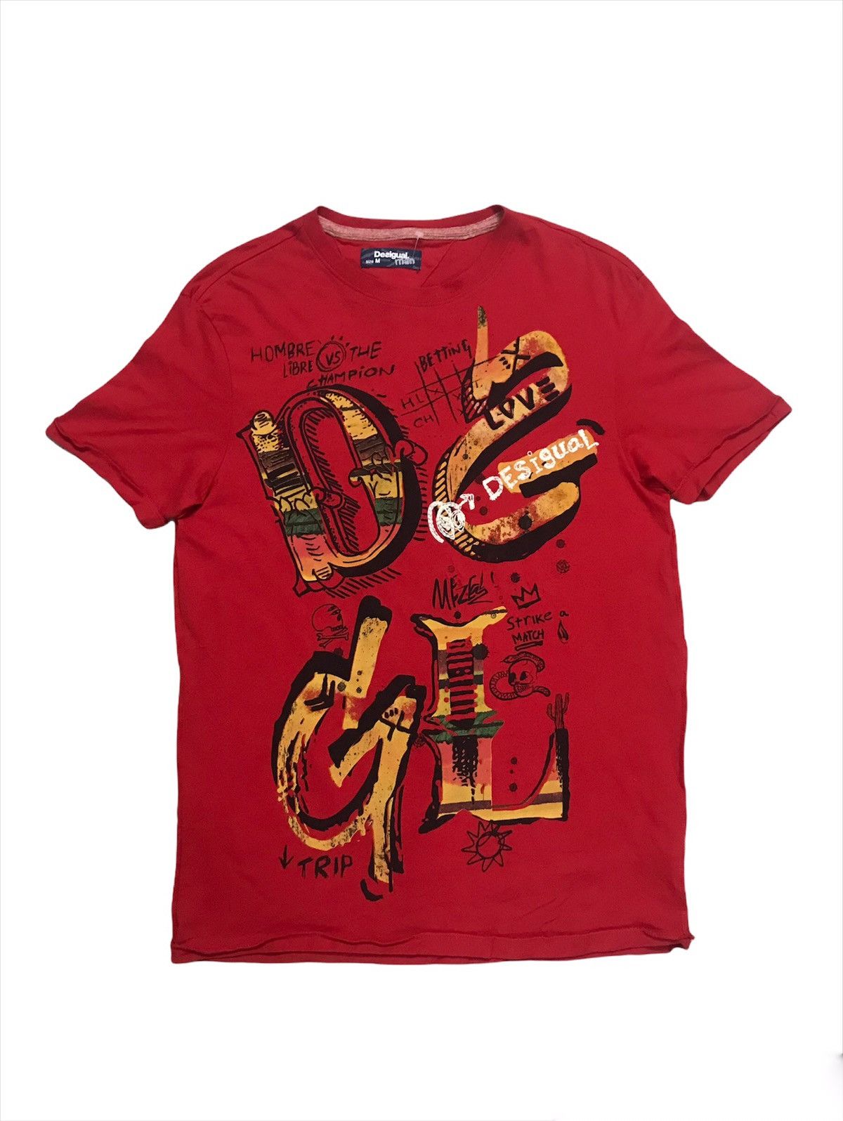 Vtg Japanese Desigual Big Logo Shirt