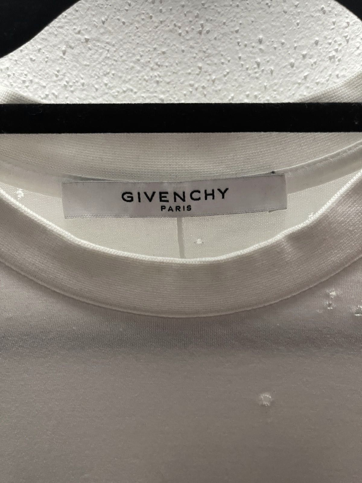 Givenchy Givenchy Distressed Logo Tee Size US XXS / EU 40 - 3 Thumbnail