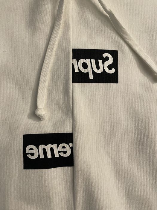 Cdg split box online logo hoodie