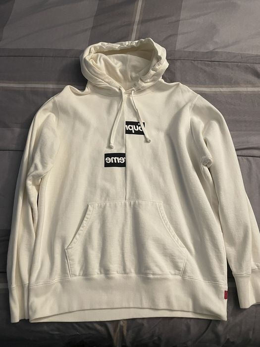 Supreme Comme des Garcons Supreme Split Box Logo Hoodie Grailed