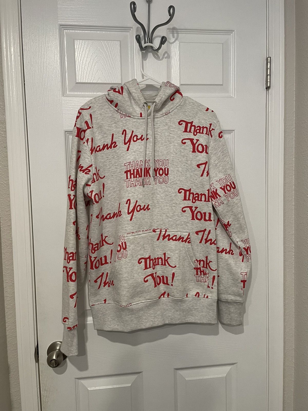 Market Chinatown Market Thank You Grey Logo All Over Hoodie Small S Grailed