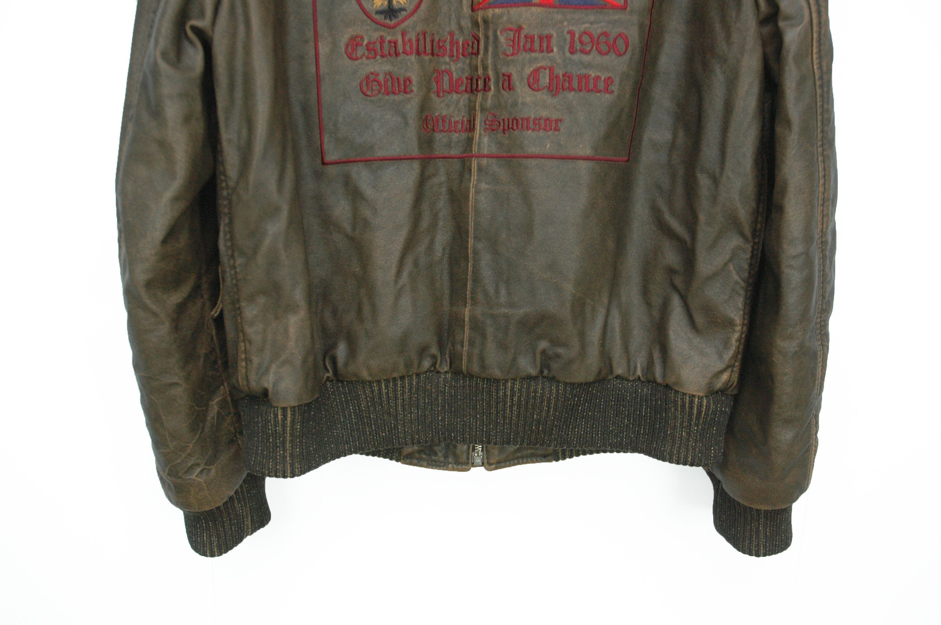 Other Vintage Essebi Leather Jacket Made Italy Britain Germany Size US L / EU 52-54 / 3 - 4 Thumbnail