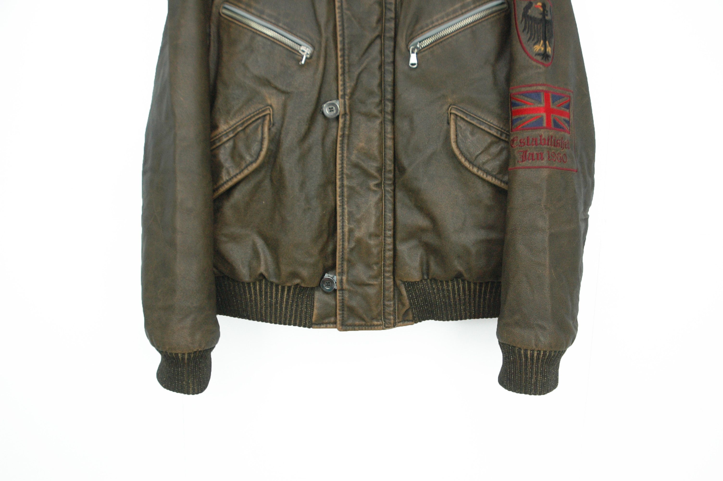 Other Vintage Essebi Leather Jacket Made Italy Britain Germany Size US L / EU 52-54 / 3 - 6 Thumbnail