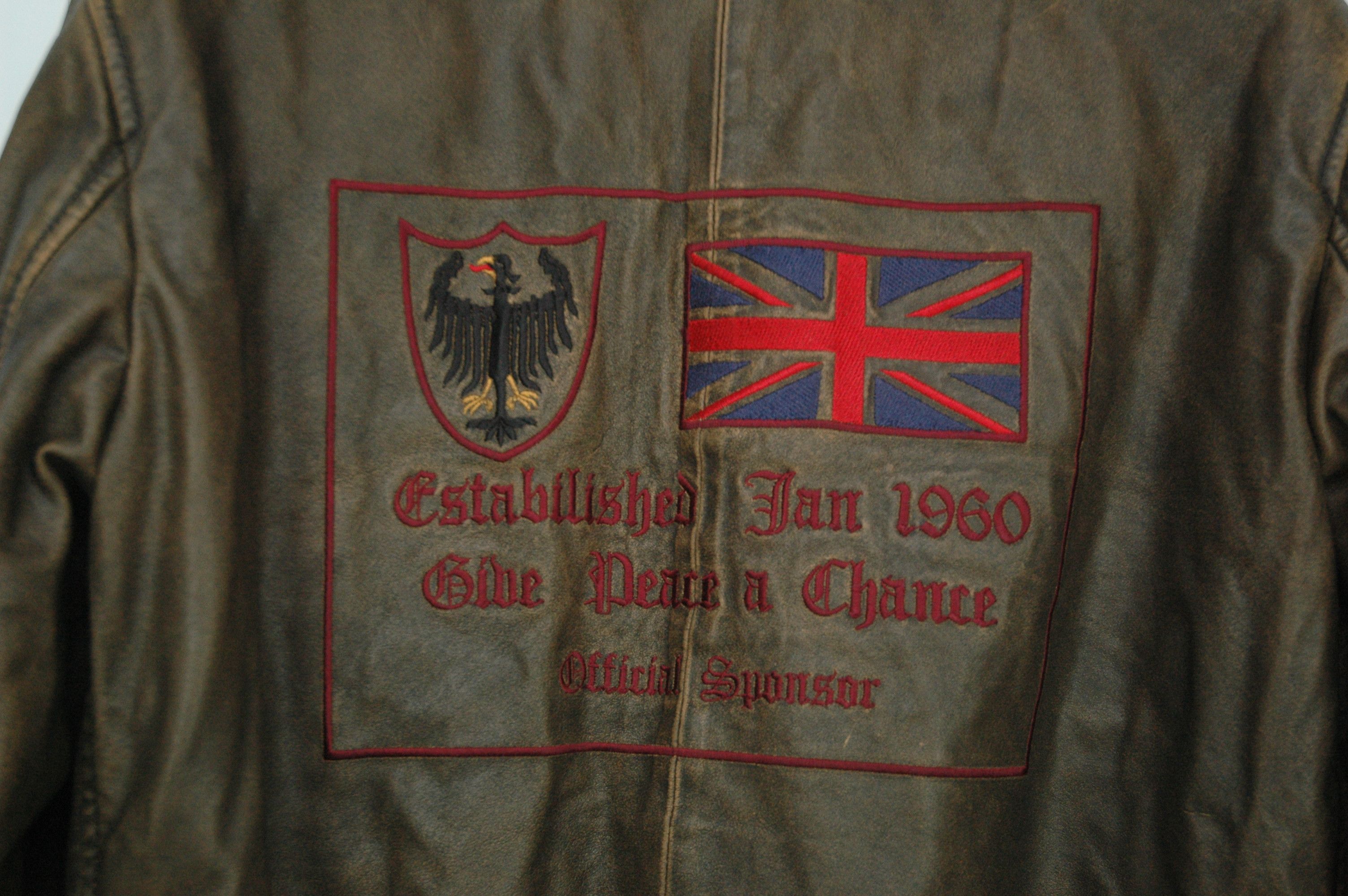 Other Vintage Essebi Leather Jacket Made Italy Britain Germany Size US L / EU 52-54 / 3 - 3 Thumbnail