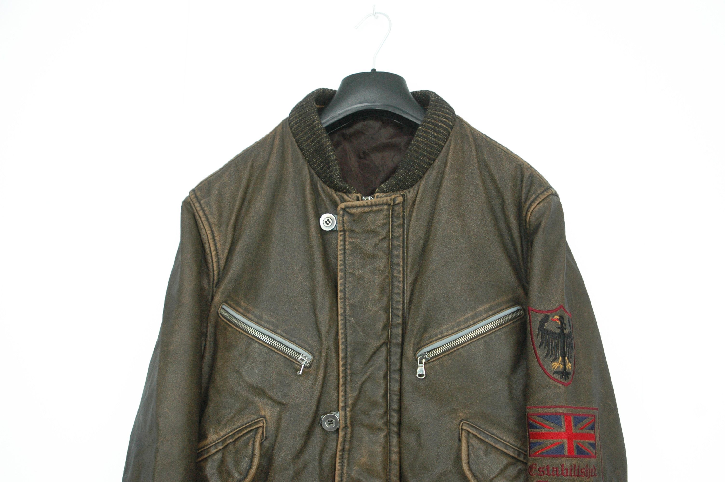 Other Vintage Essebi Leather Jacket Made Italy Britain Germany Size US L / EU 52-54 / 3 - 5 Thumbnail