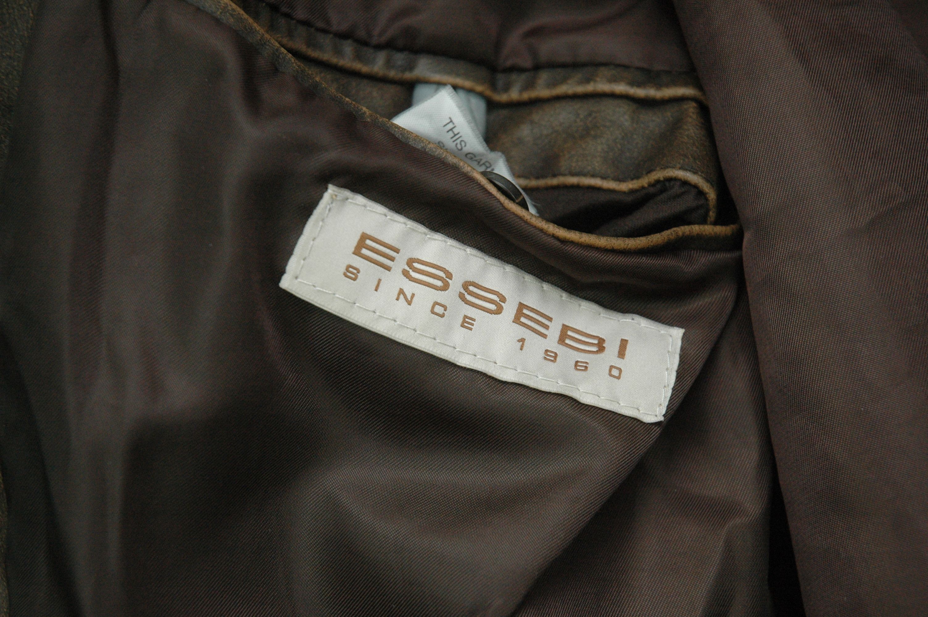 Other Vintage Essebi Leather Jacket Made Italy Britain Germany Size US L / EU 52-54 / 3 - 9 Thumbnail