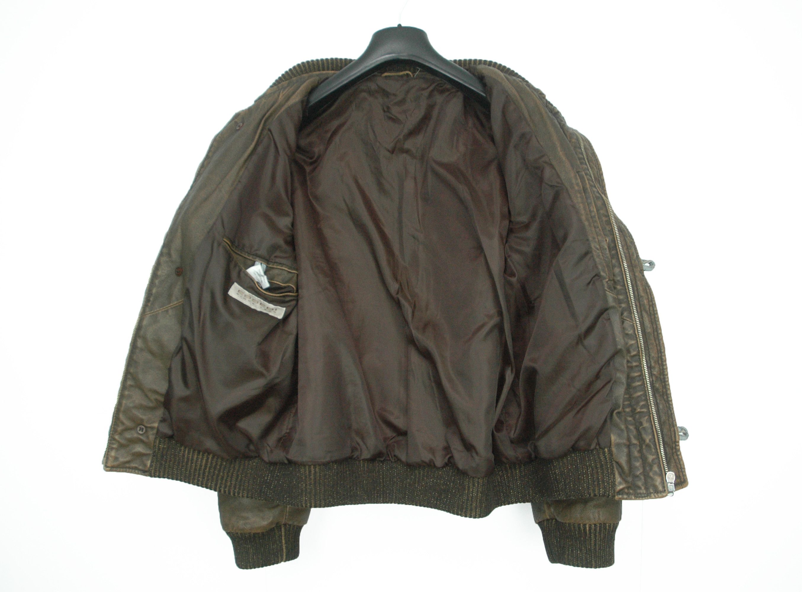 Other Vintage Essebi Leather Jacket Made Italy Britain Germany Size US L / EU 52-54 / 3 - 8 Thumbnail