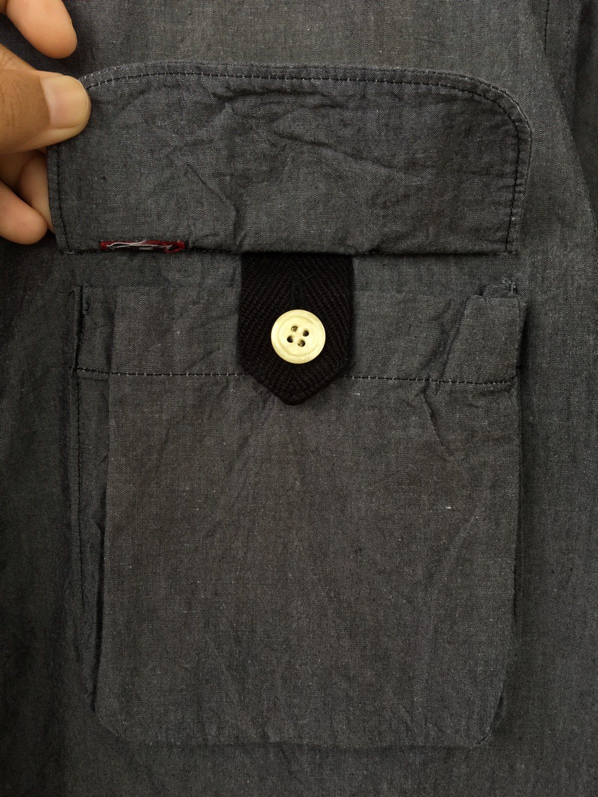 Japanese Brand Rare MilkBoy Half Button Shirts Size US XL / EU 56 / 4 - 4 Thumbnail