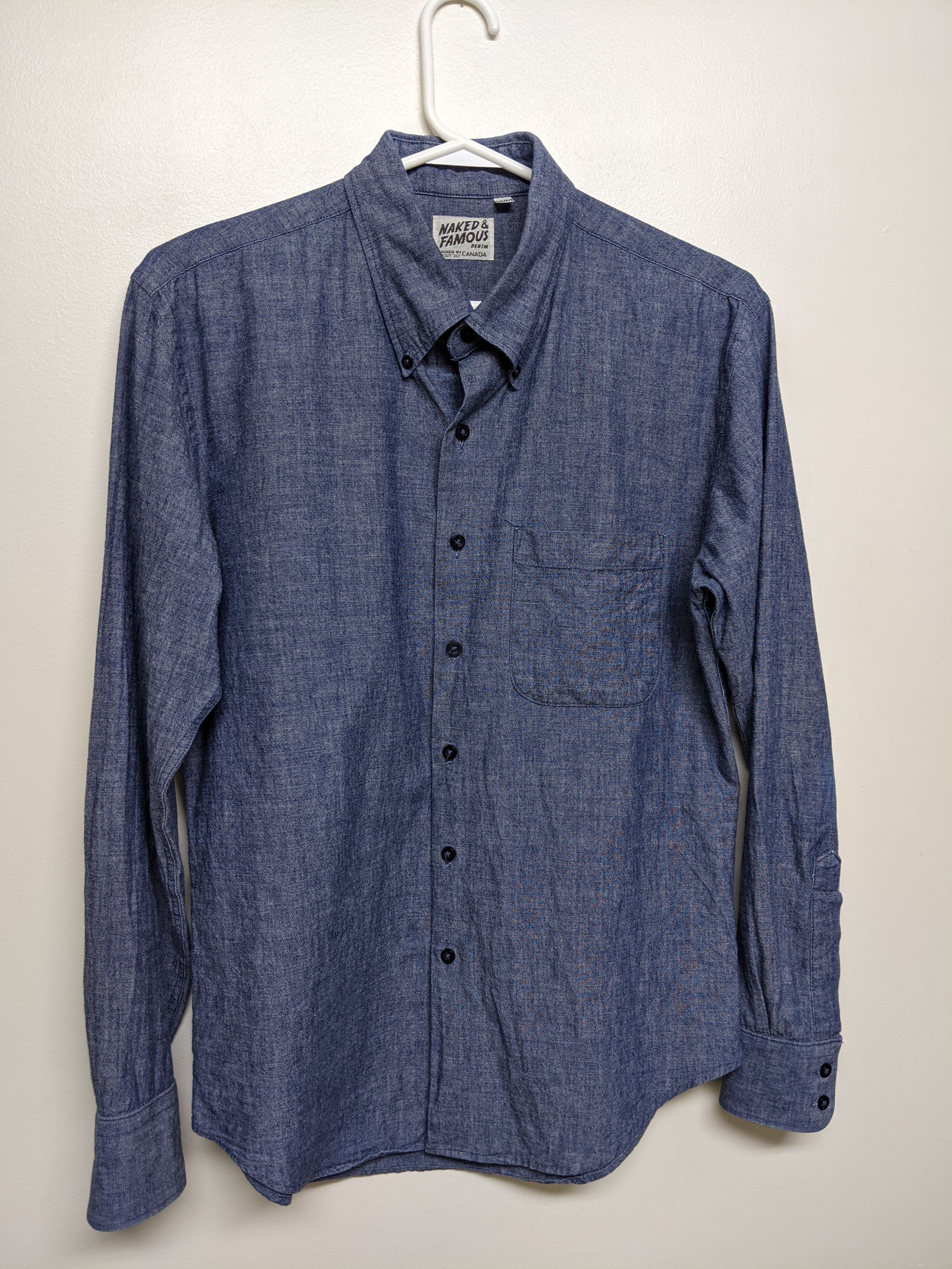 Naked & Famous Naked & Famous Denim Chambray Button Down Shirt | Grailed