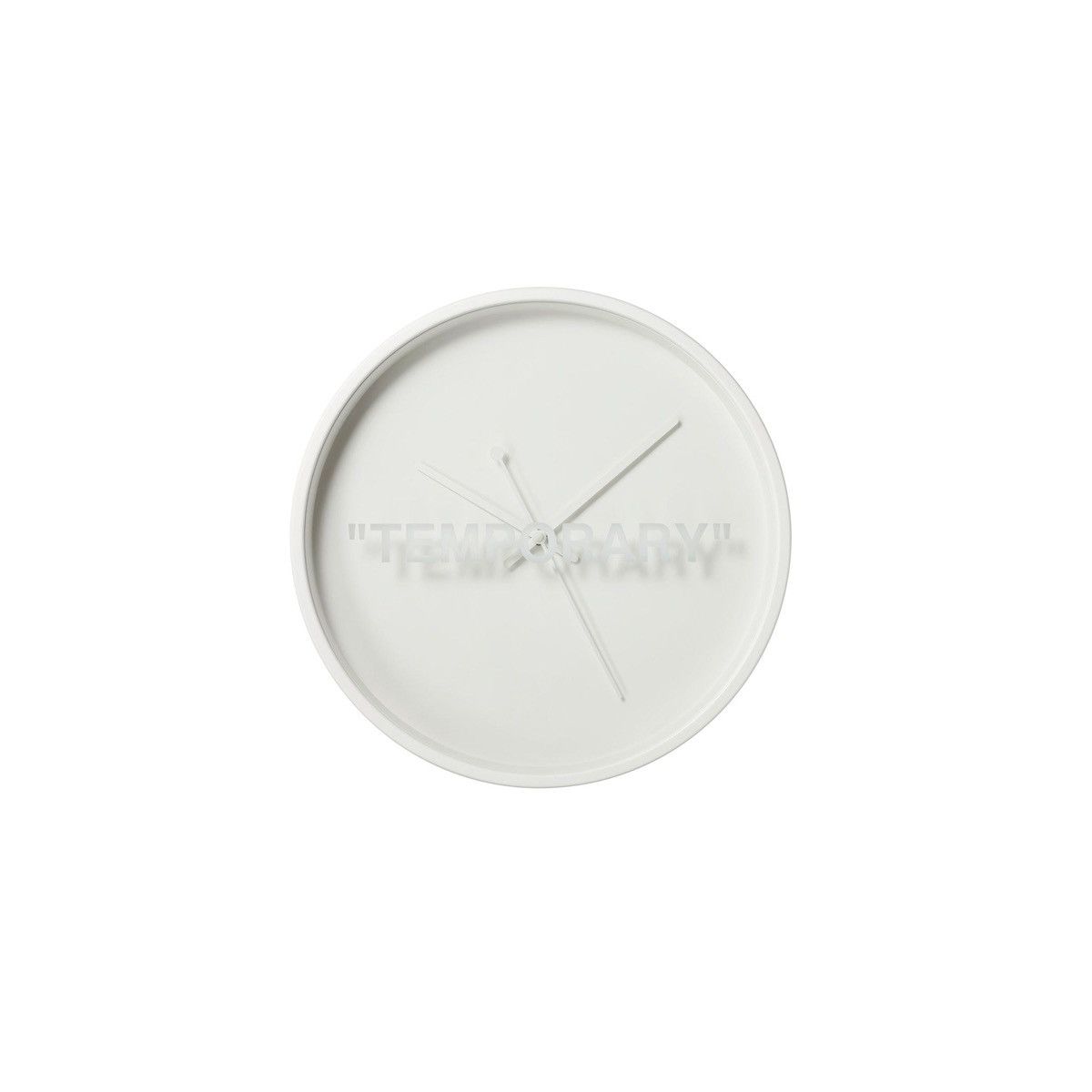 Virgil Abloh x IKEA MARKERAD “TEMPORARY” Wall Clock White Price: $149.99