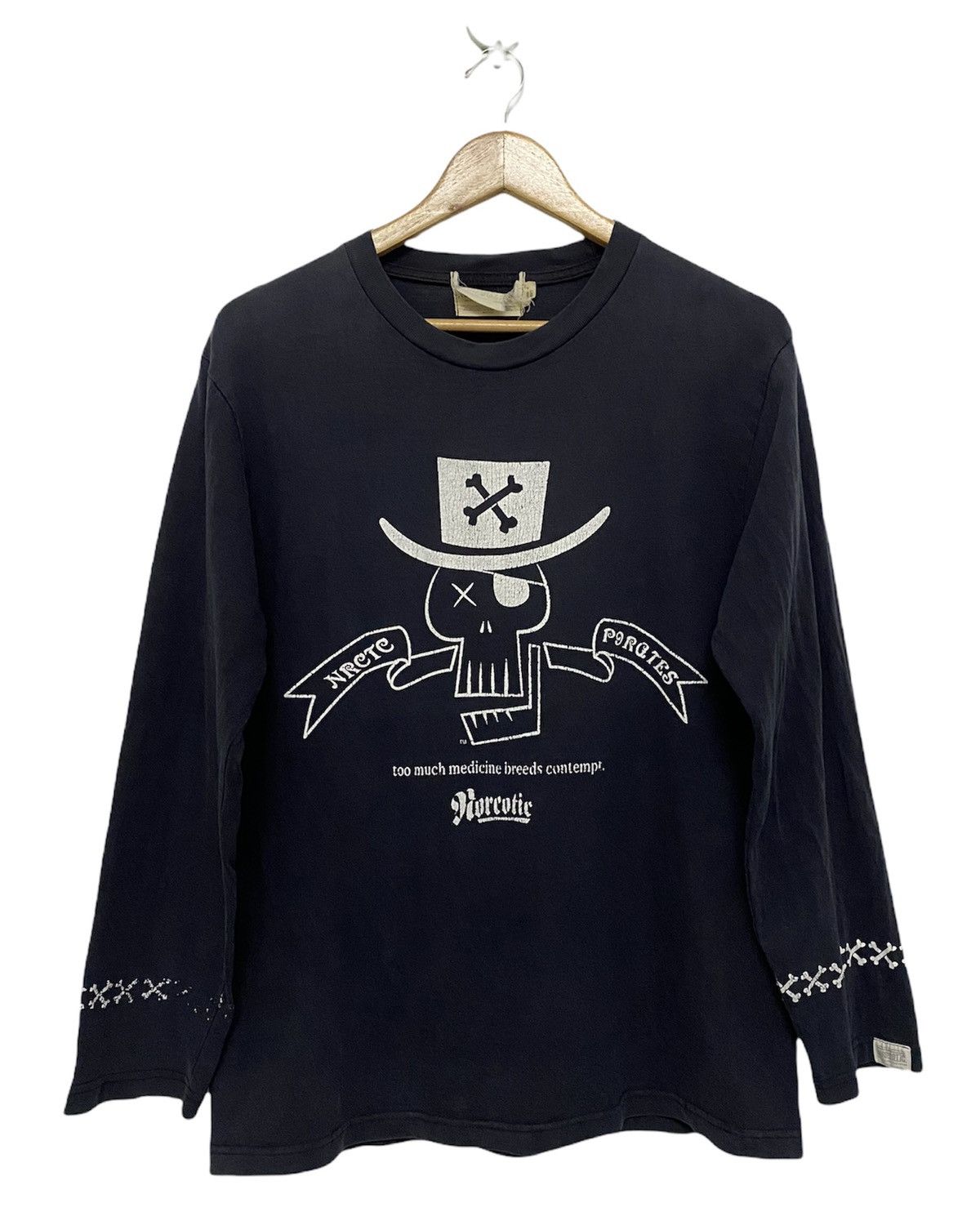 Japanese Brand Vintage Y2K Japanese Brand Narcotic 2003 Long Sleeve T-Shirt Size US L / EU 52-54 / 3 - 1 Thumbnail