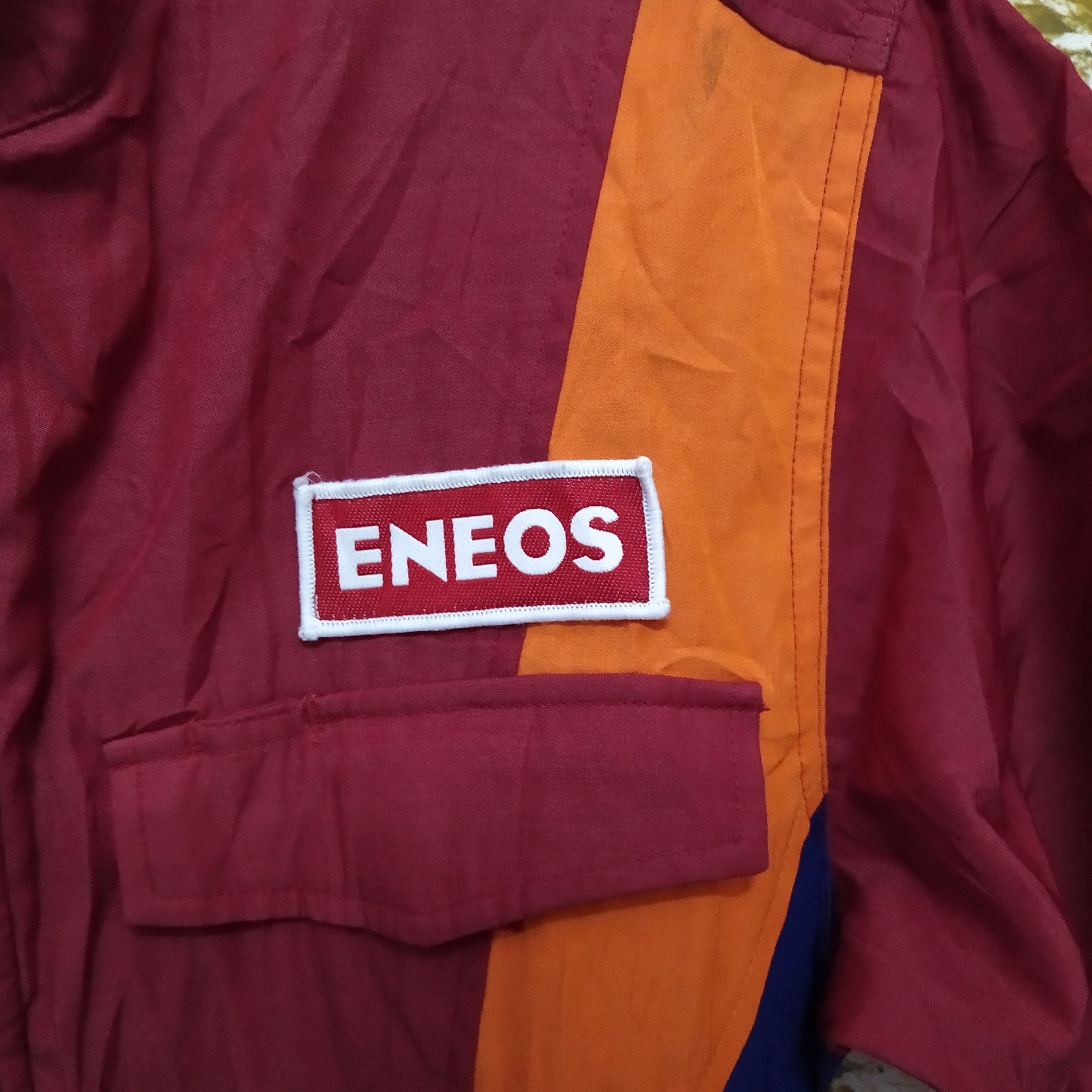Vintage ENEOS COVERALLS RACING VINTAGE (D474) Size US 30 / EU 46 - 6 Thumbnail