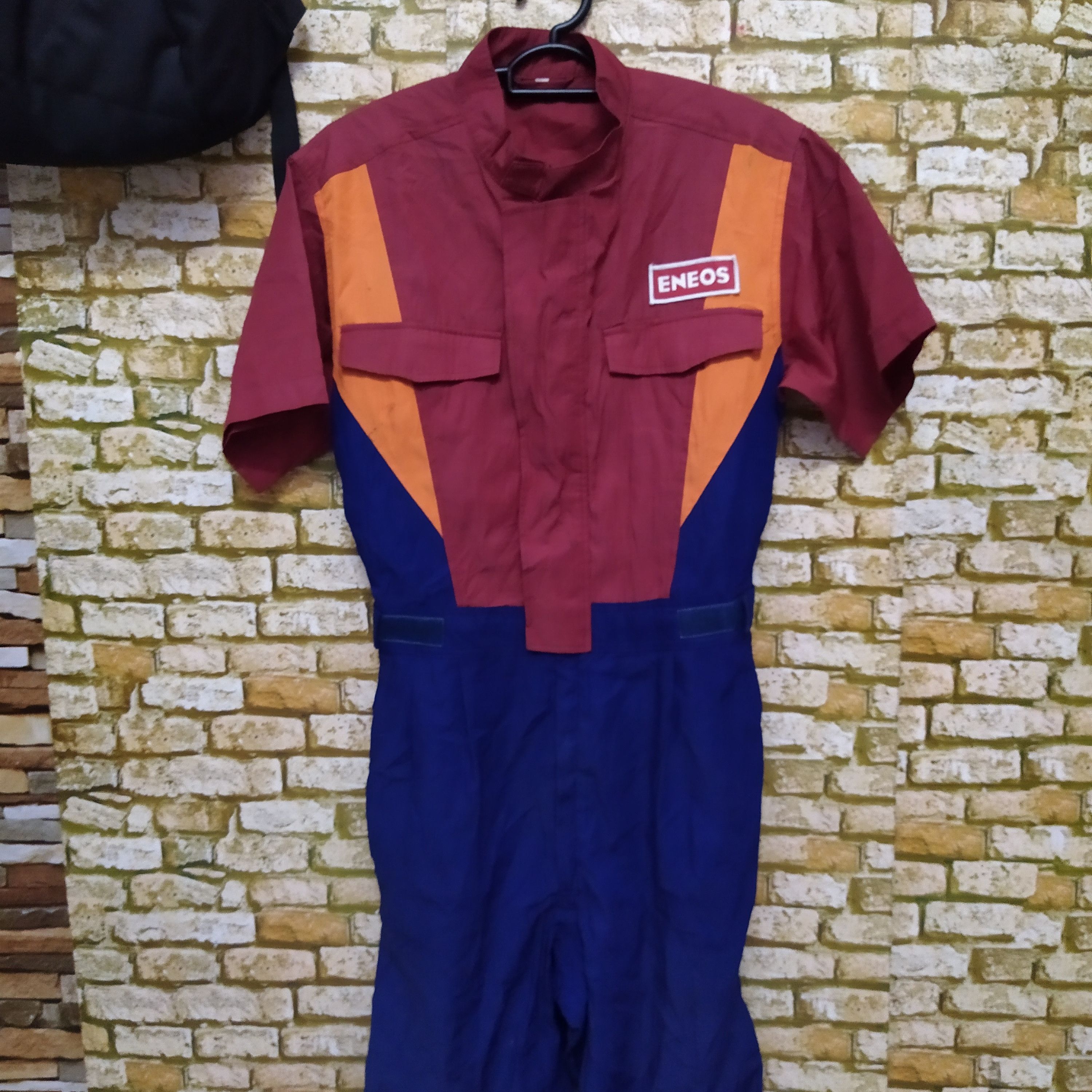Vintage ENEOS COVERALLS RACING VINTAGE (D474) Size US 30 / EU 46 - 4 Thumbnail