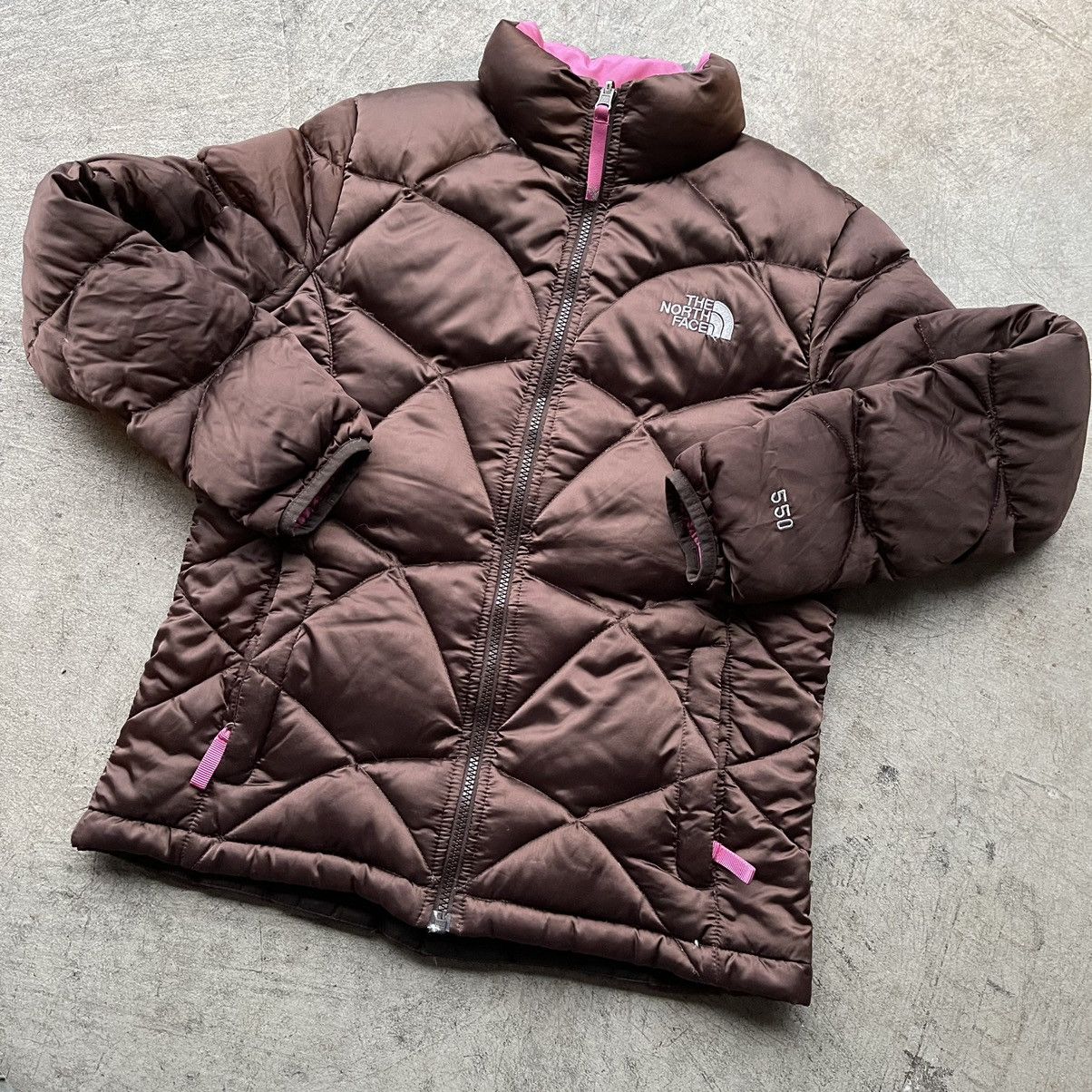 Vintage Brown North Face Puffer Jacket Nuptse 550 S Size US S / EU 44-46 / 1 - 2 Preview