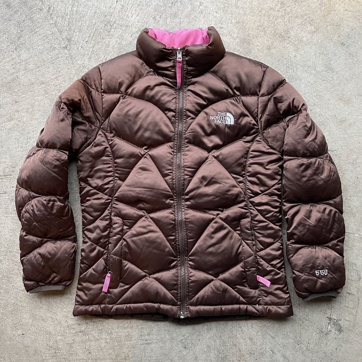Vintage Brown North Face Puffer Jacket Nuptse 550 S Size US S / EU 44-46 / 1 - 1 Preview