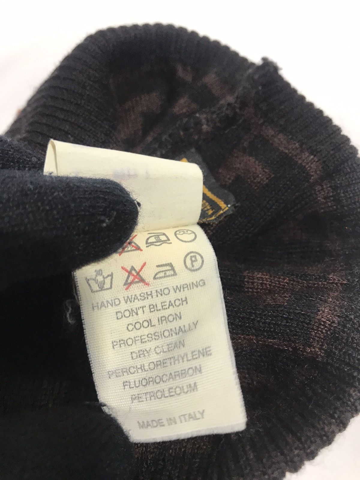 Fendi Fendi Monogram Wool Beanie Size ONE SIZE - 3 Thumbnail