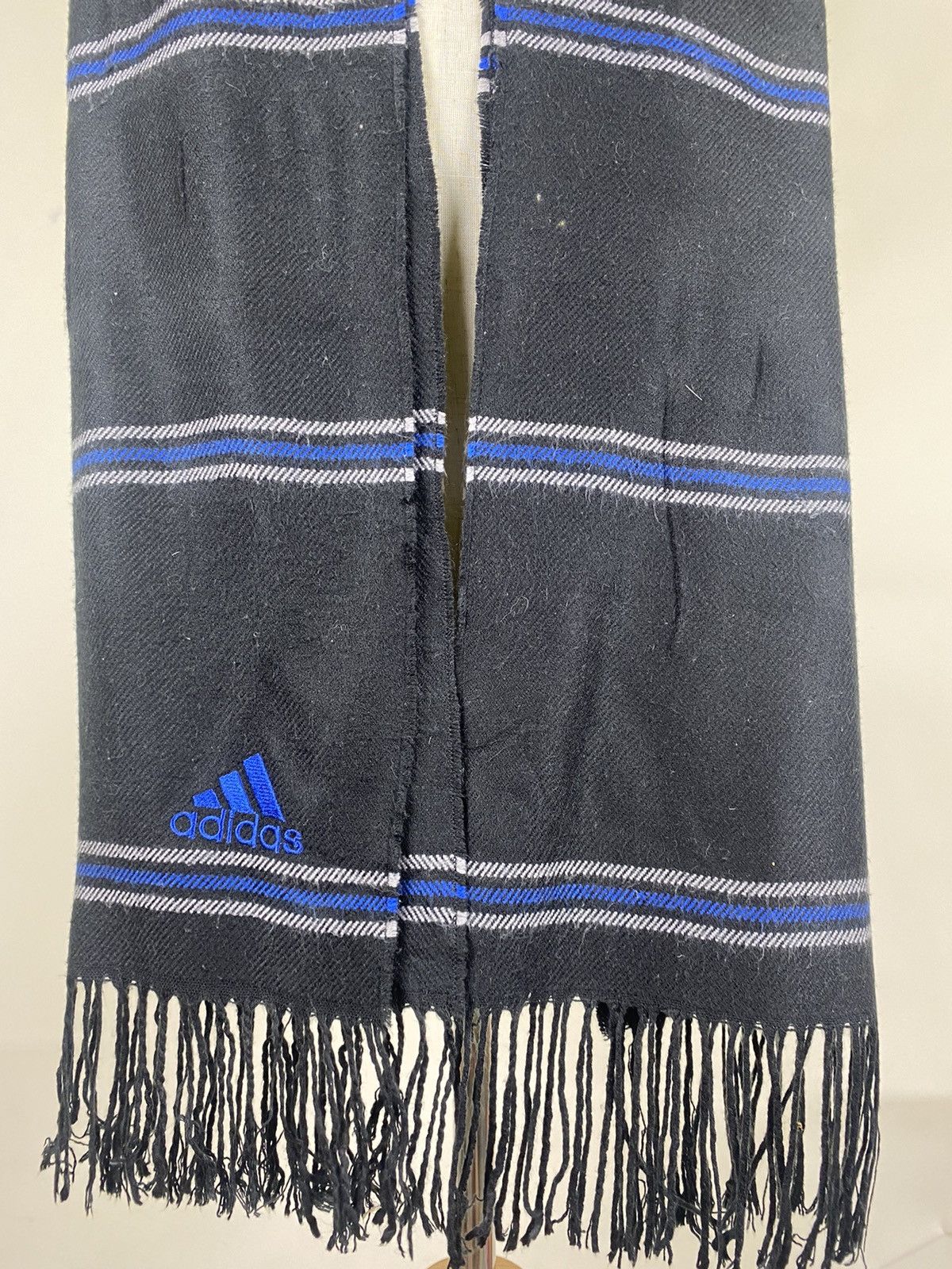 Adidas Vintage Adidas Winter Scarf Muffler Wool Size ONE SIZE - 3 Thumbnail