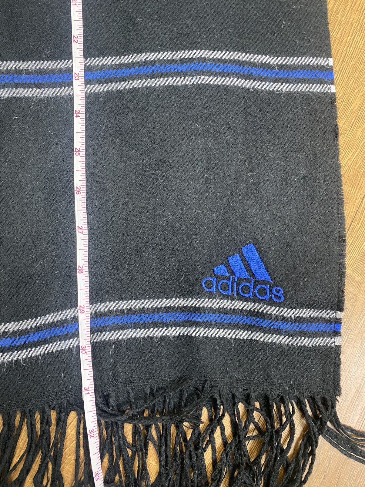 Adidas Vintage Adidas Winter Scarf Muffler Wool Size ONE SIZE - 6 Thumbnail