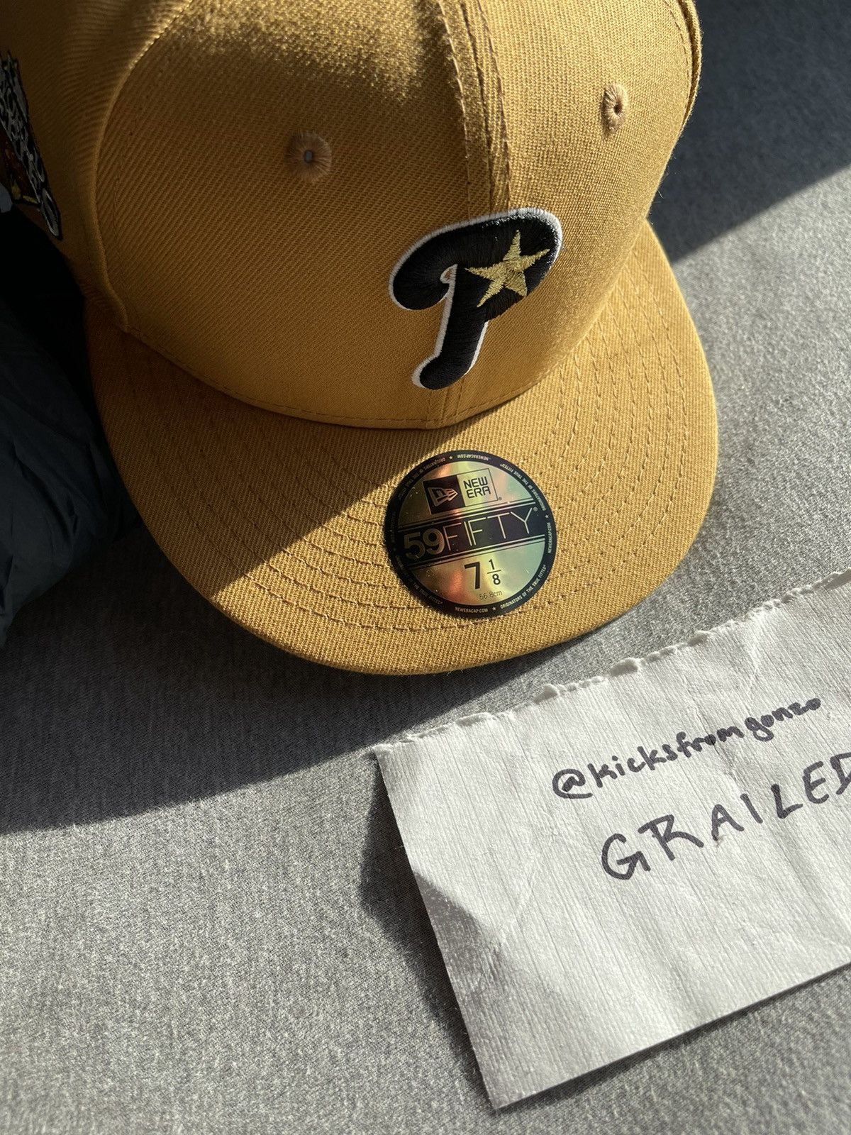 Lids × New Era phillies panama tan fitted hat chrome uv size 7 1/8 Size ONE SIZE - 2 Thumbnail
