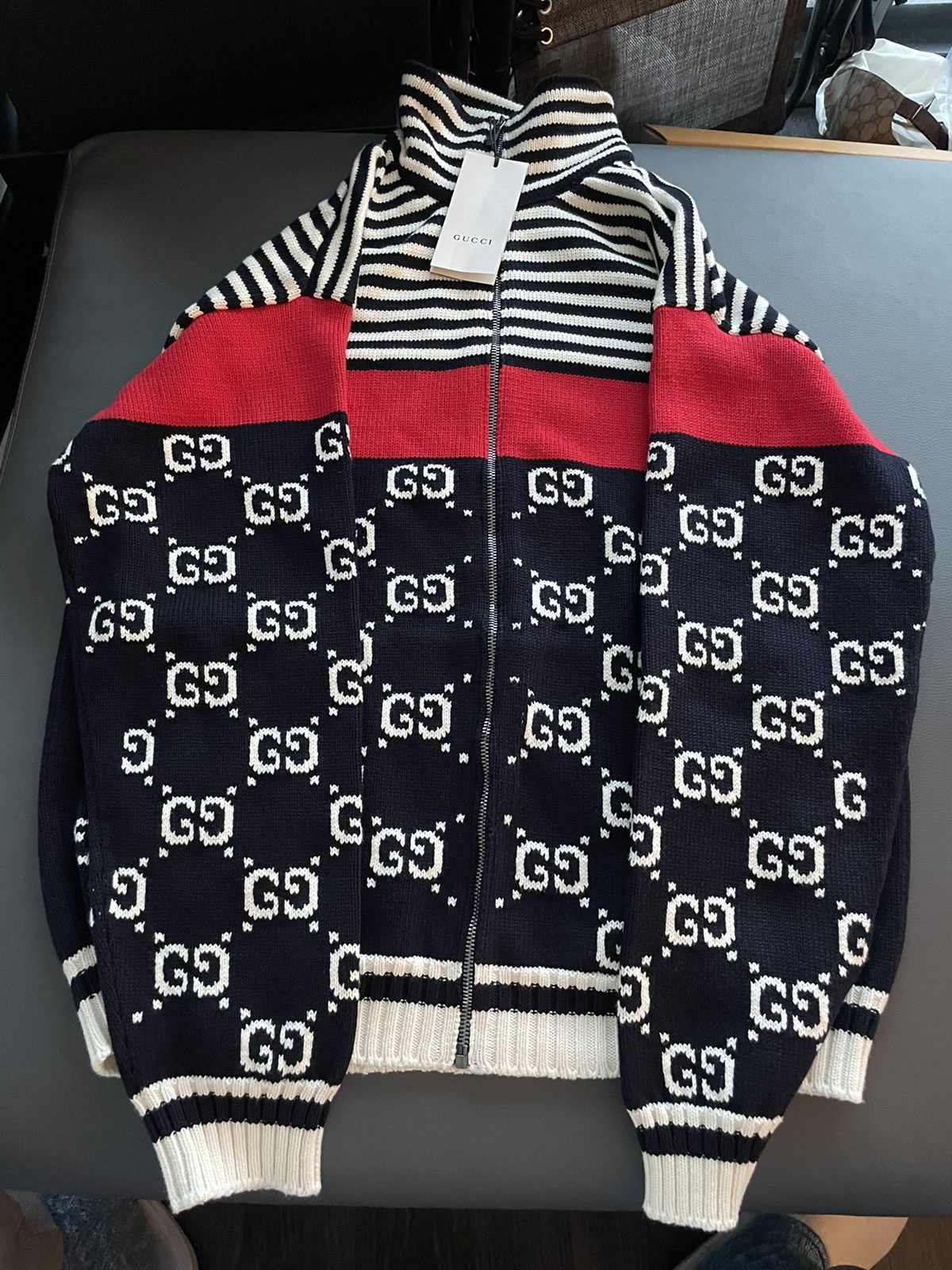 Gucci Super Runway Limited Edition GG Logo Sweater Jacket Size US L / EU 52-54 / 3 - 10 Thumbnail
