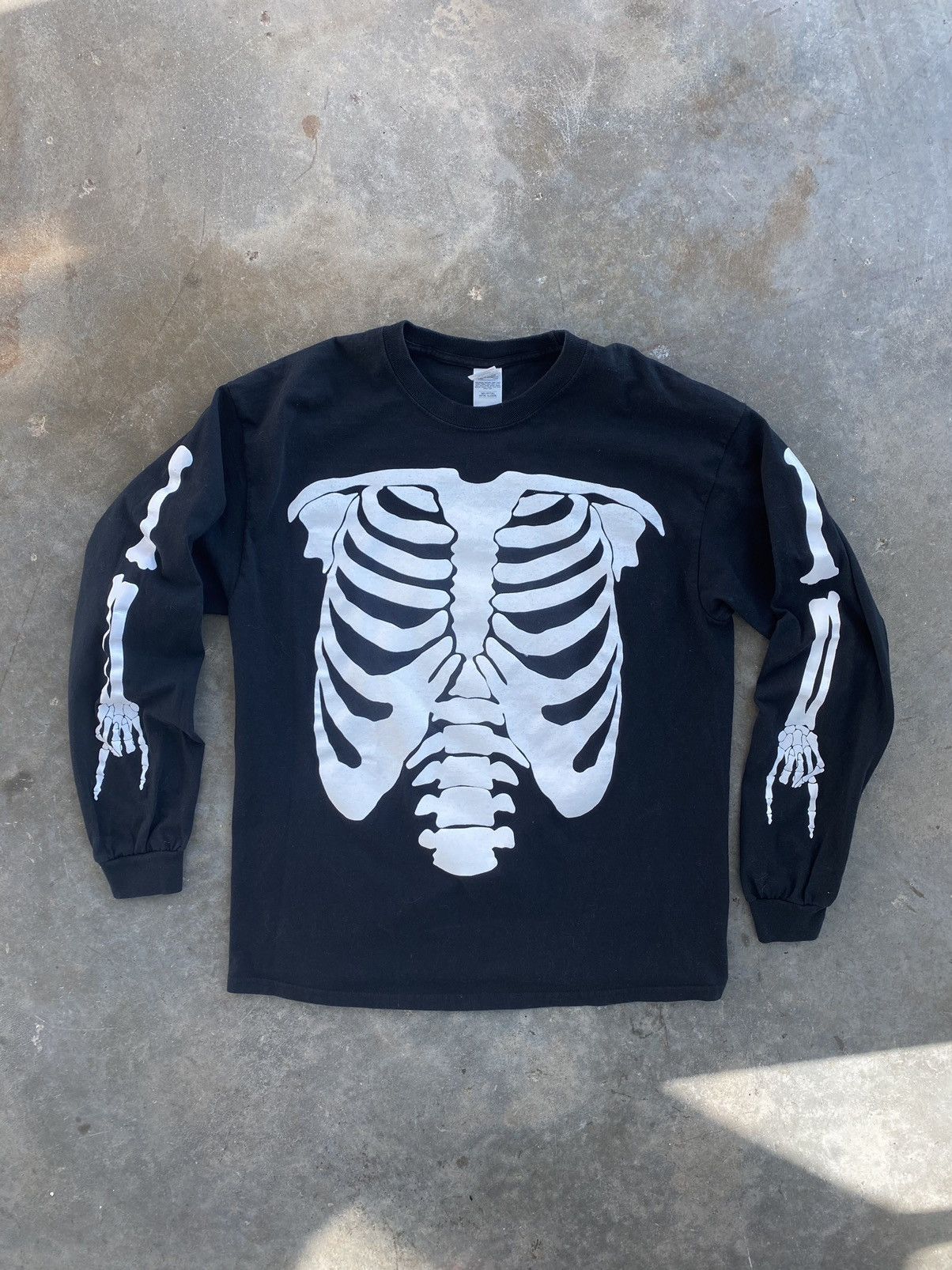 Playboi Carti Playboi Carti Die Lit Bones Skeleton Black LS Large ️🧊🥣 ...