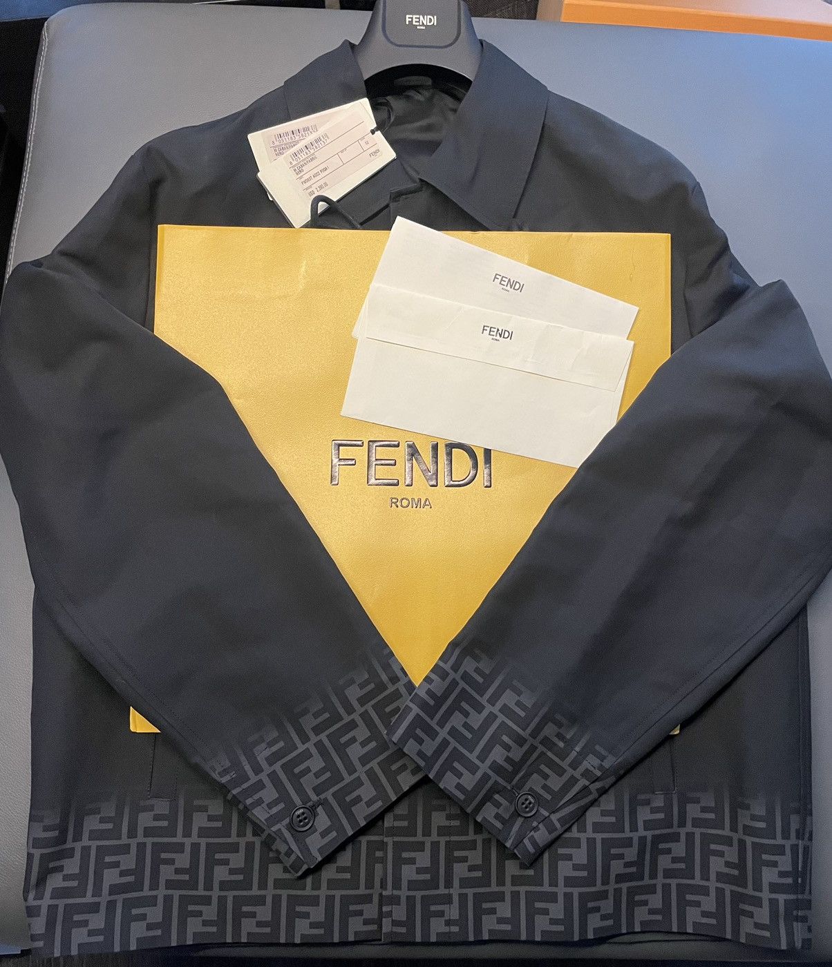 Fendi Runway $3K Value FF Fendi Jacket Brand New w tags Size US M / EU 48-50 / 2 - 2 Thumbnail