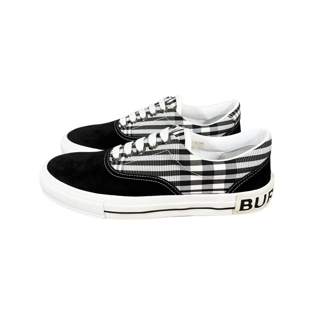Burberry New Burberry check and suede sneaker Size US 8 / EU 41 - 1 Thumbnail