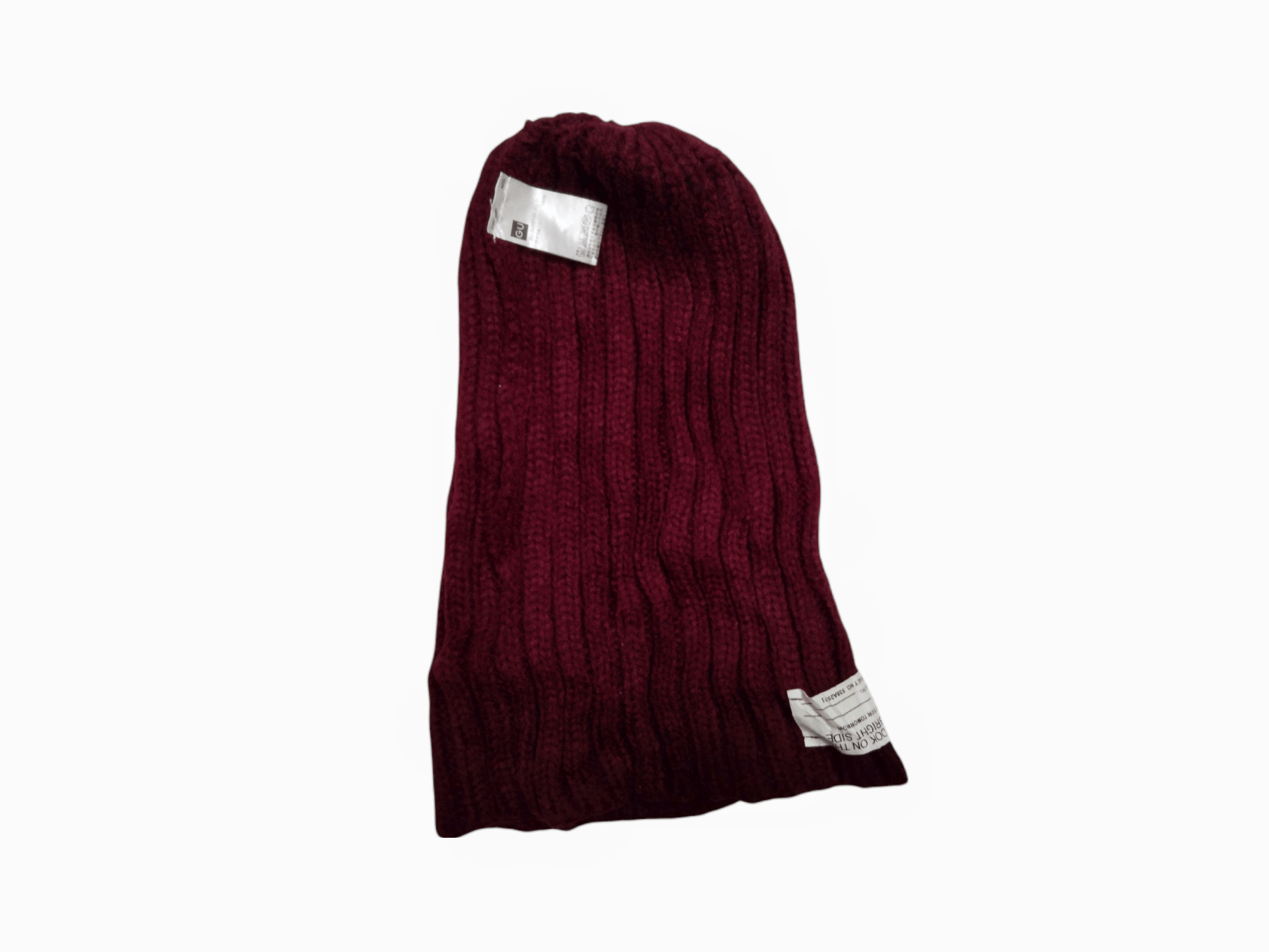 Japanese Brand × Uniqlo VINTAGE GU KNITTED CUFFED BEANIE Size ONE SIZE - 12 Thumbnail