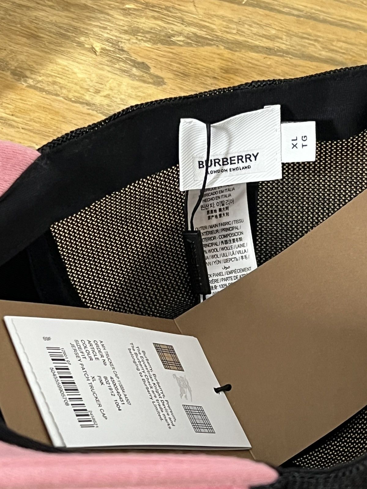 Burberry New Burberry jersey patch trucker cap Size ONE SIZE - 3 Thumbnail
