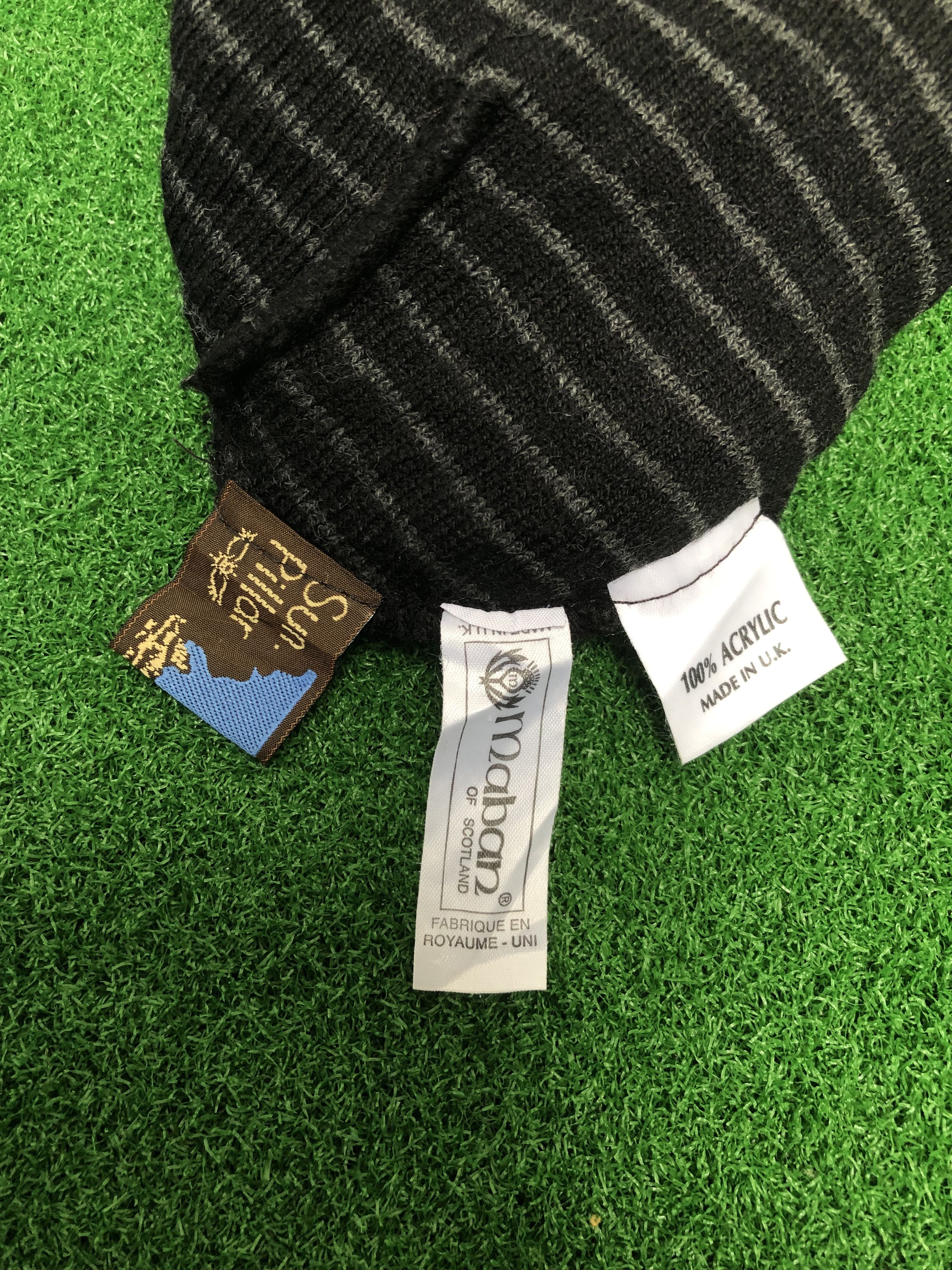 Japanese Brand Sun Pillar Striped Beanie Hat Size ONE SIZE - 7 Thumbnail