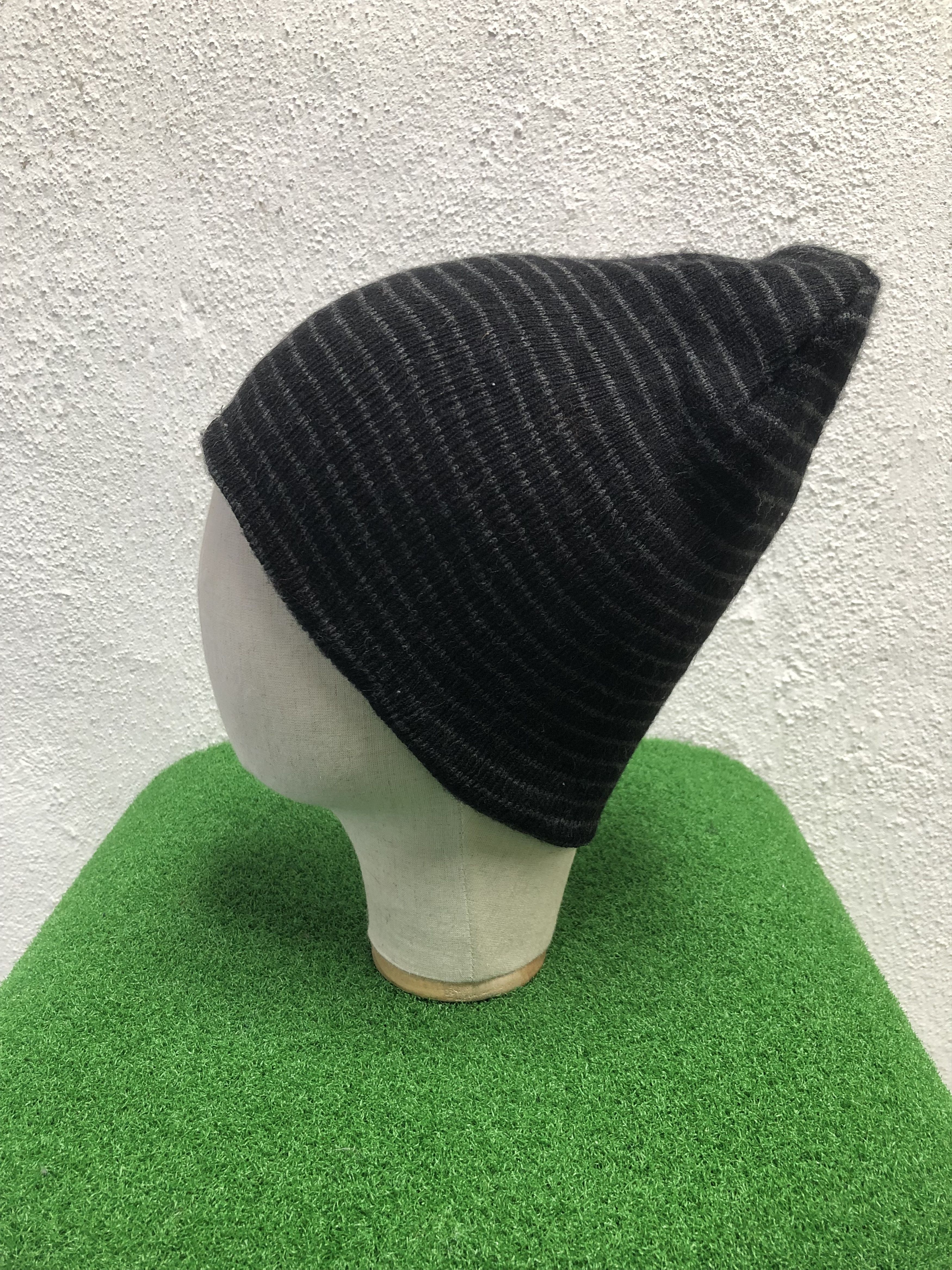 Japanese Brand Sun Pillar Striped Beanie Hat Size ONE SIZE - 4 Thumbnail