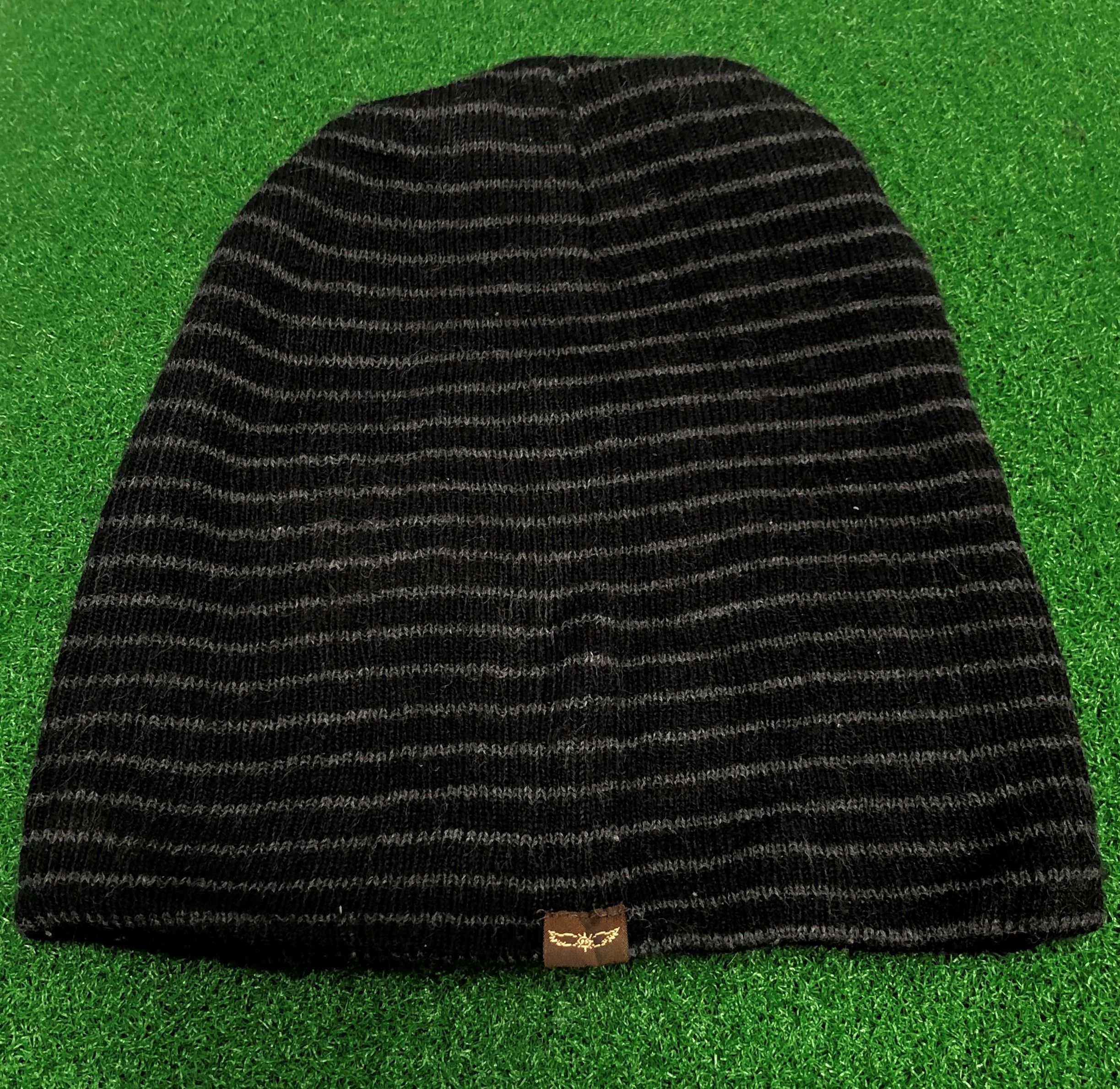 Japanese Brand Sun Pillar Striped Beanie Hat Size ONE SIZE - 6 Thumbnail