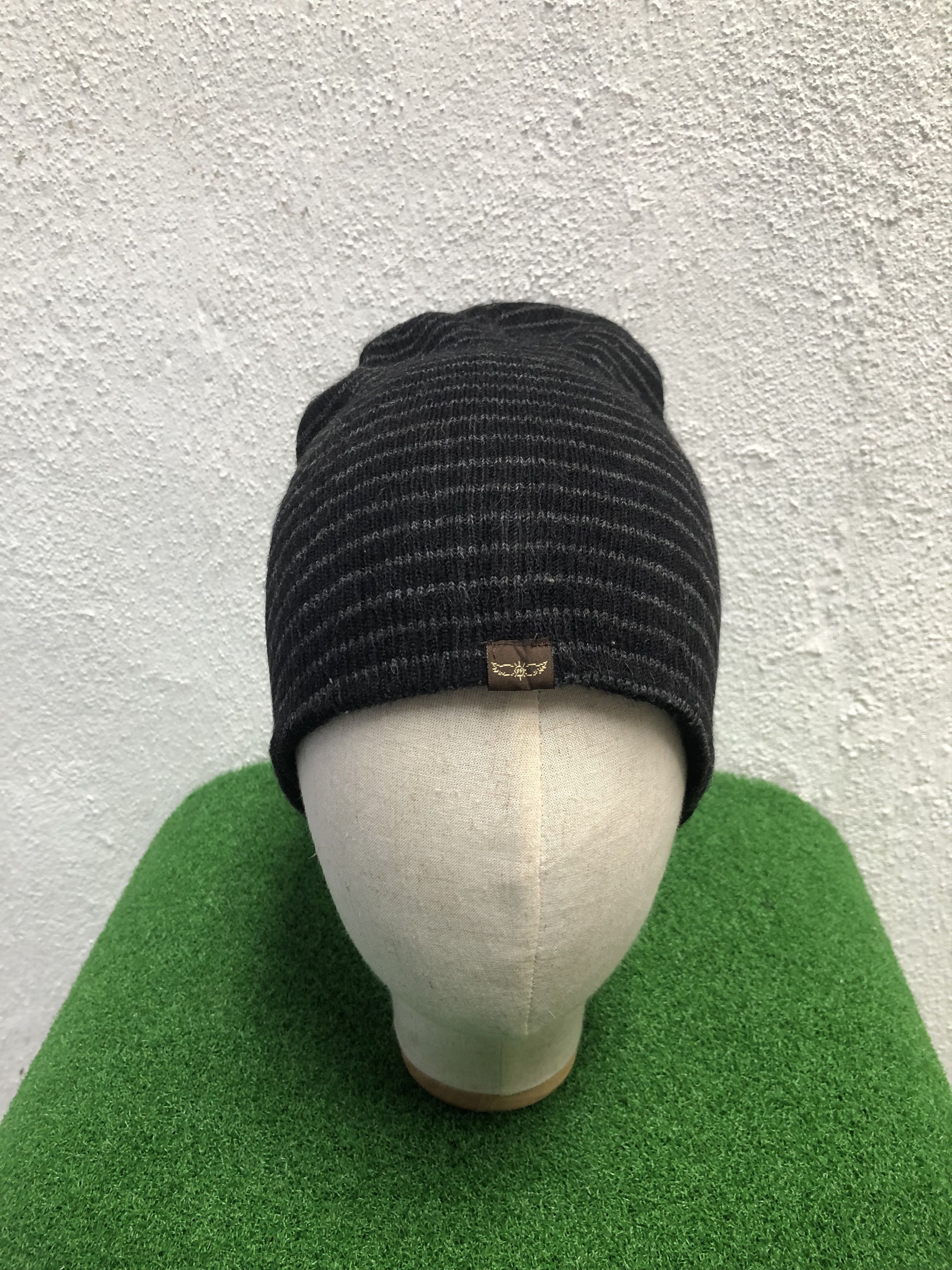 Japanese Brand Sun Pillar Striped Beanie Hat Size ONE SIZE - 1 Thumbnail