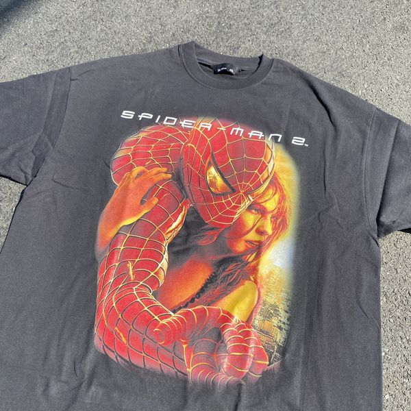 Vintage Vintage 2004 Spider Man 2 Movie Promo New Bootleg Tee Grailed