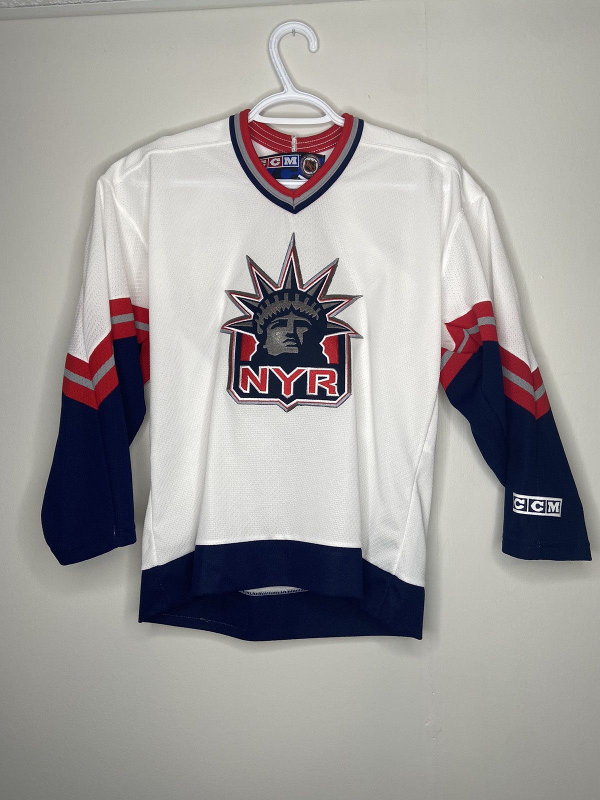 Maillot Vintage Pro Player New York Rangers Liberty Head Années 90 - Taille 2XL - Équipement D'entraînement