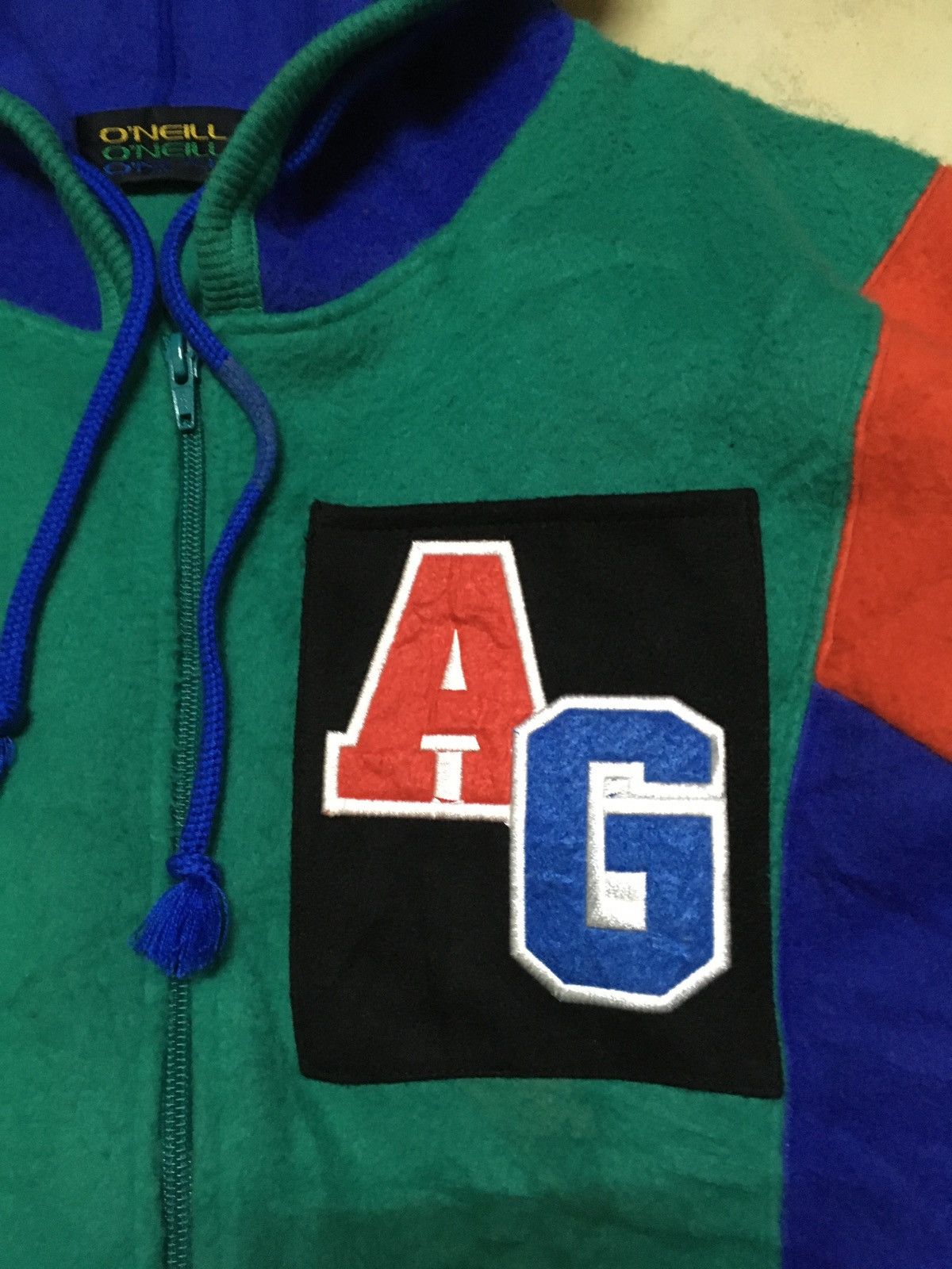 O'Neill × Vintage Vintage Oneill Hoodie Colour Block Size US M / EU 48-50 / 2 - 5 Thumbnail