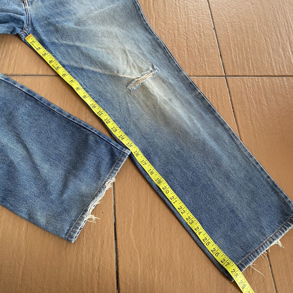 Kansai Yamamoto Vintage Kansai Man Dragon Embroidery Distressed Loose Jeans Size US 32 / EU 48 - 14 Thumbnail