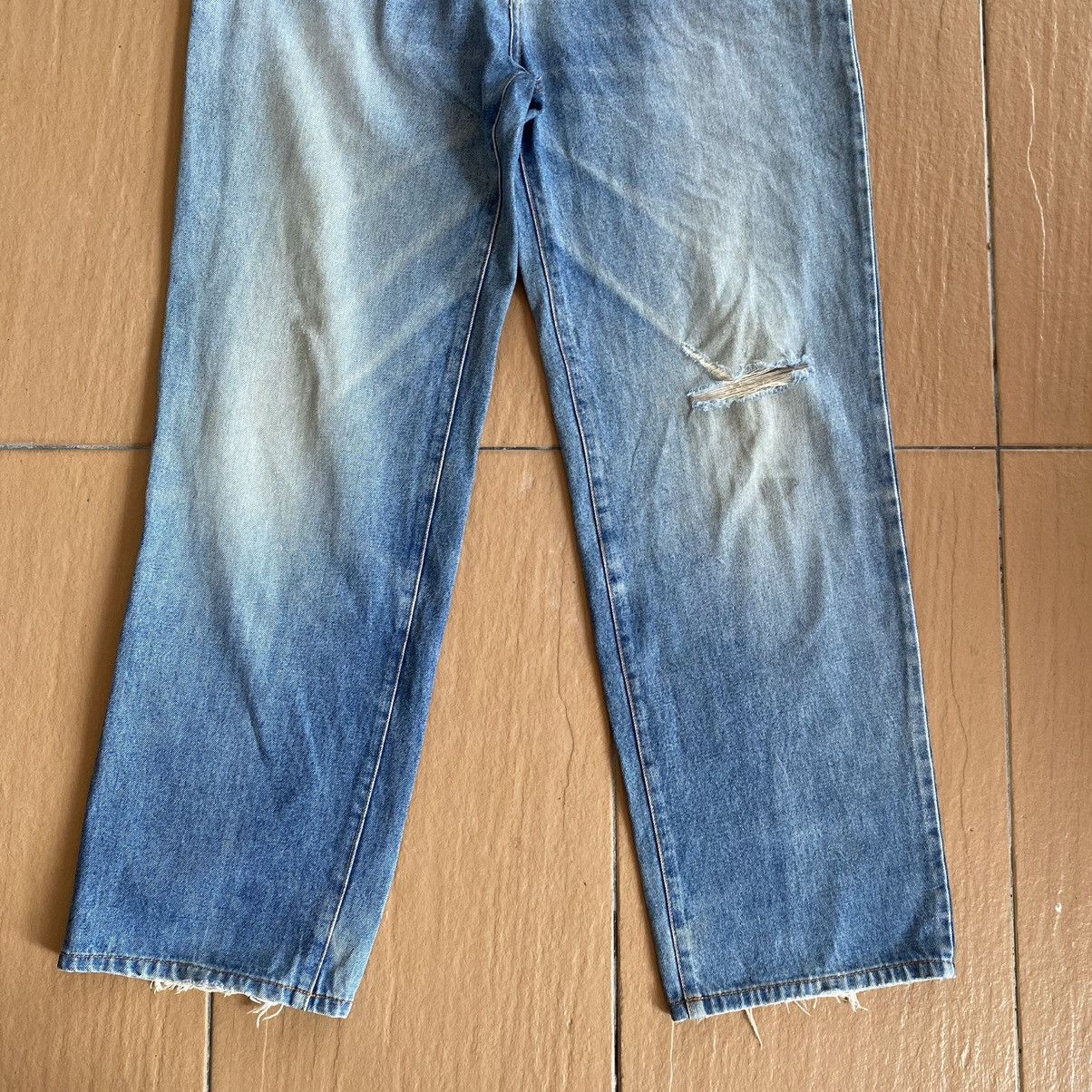 Kansai Yamamoto Vintage Kansai Man Dragon Embroidery Distressed Loose Jeans Size US 32 / EU 48 - 5 Thumbnail