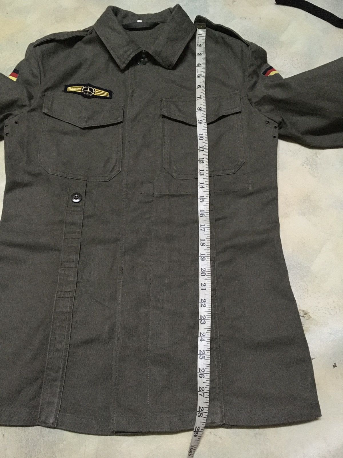 Vintage Vintage German Army Military Button Up Shirt Size US M / EU 48-50 / 2 - 8 Thumbnail