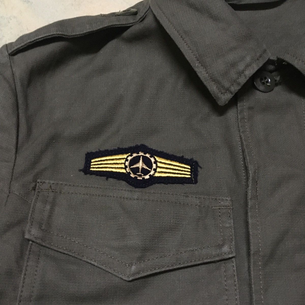 Vintage Vintage German Army Military Button Up Shirt Size US M / EU 48-50 / 2 - 3 Thumbnail